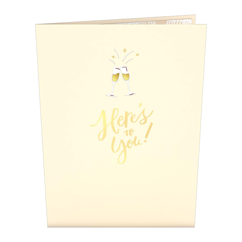 Here's to You Champagne Pop-Up Card、mySite、solidvoid