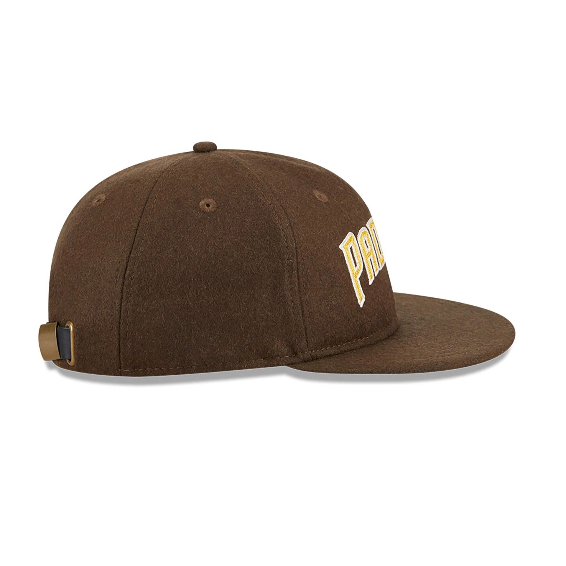 San Diego Padres Melton Wool Brown Retro Crown 9FIFTY Strapback Cap、mySite、vikingsvslions