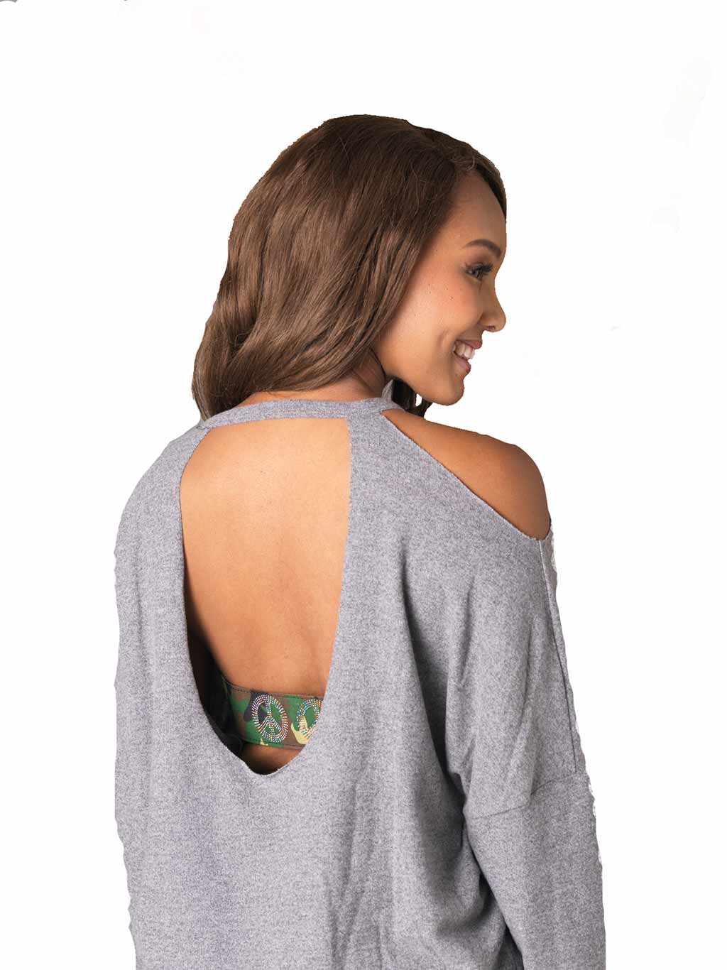  Peace Out Green Bra Back Cover、mySite、justintrudeaud