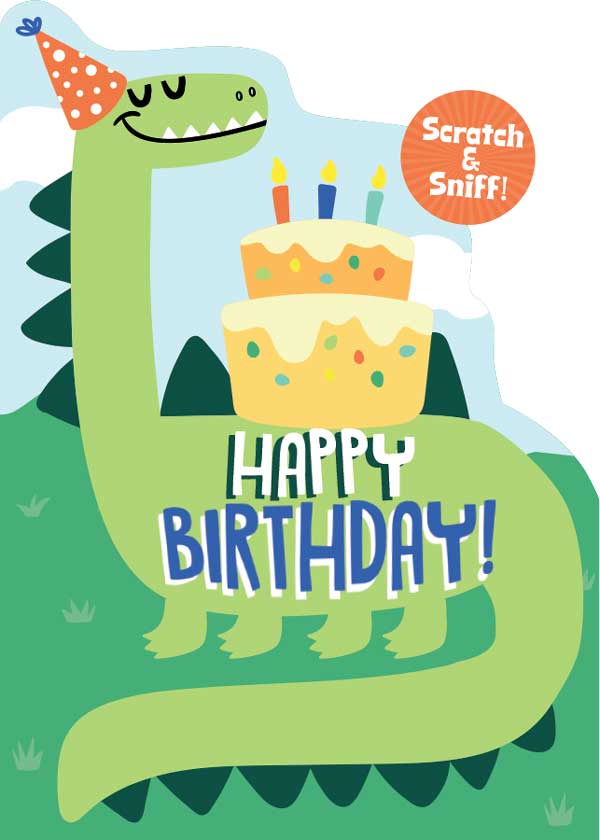  Note Card - Dinosaur Scratch and Sniff、mySite、ghnorth