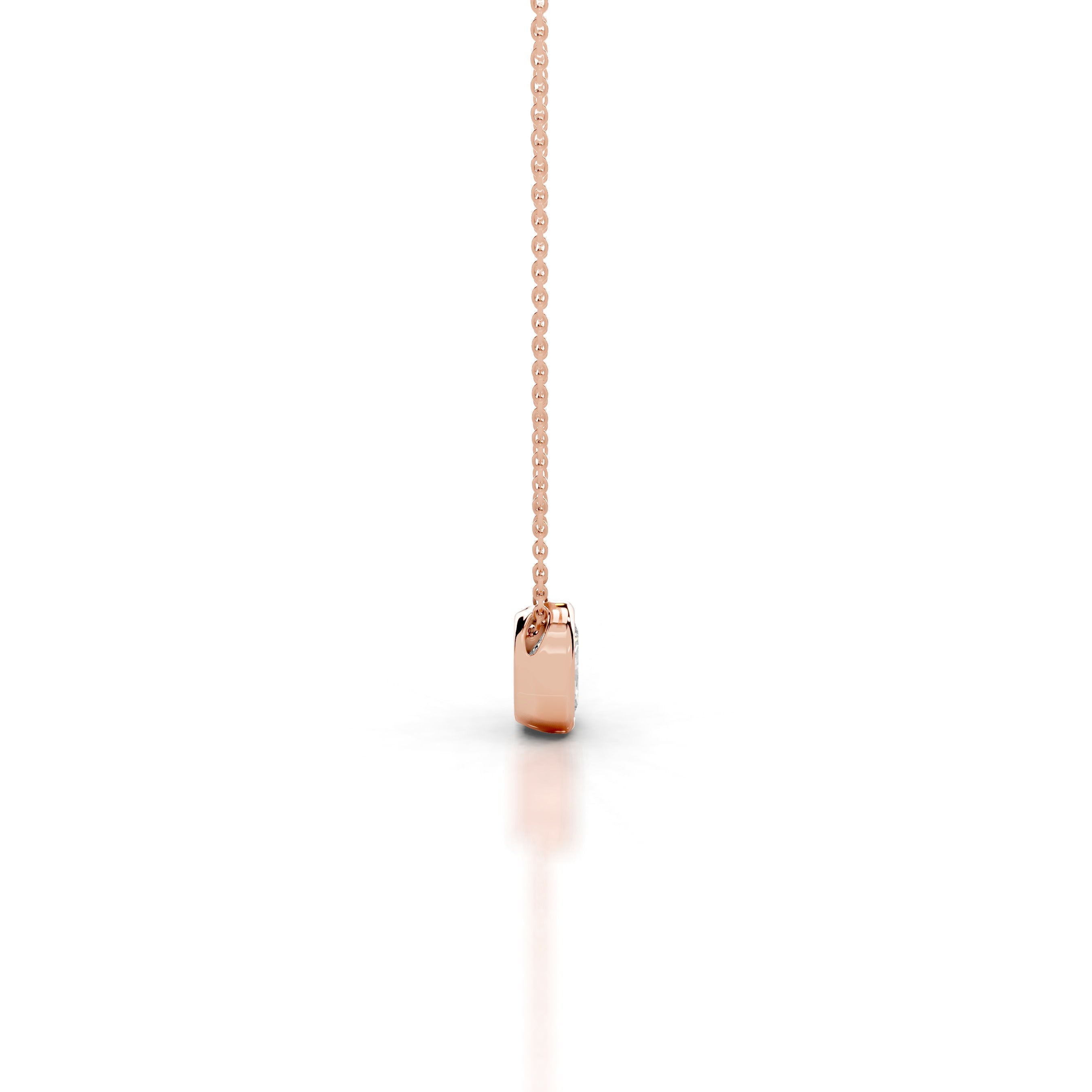 Gianna Lab Grown Diamond Pendant - 14K Rose Gold、mySite、hinf8tx79