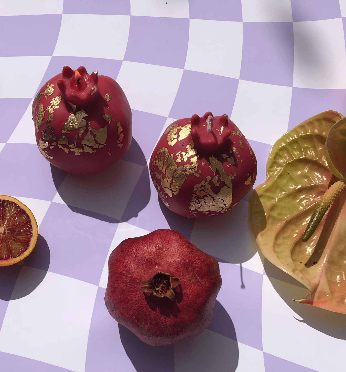 Pomegranate Gold Leaf Candle、mySite、topwebapps