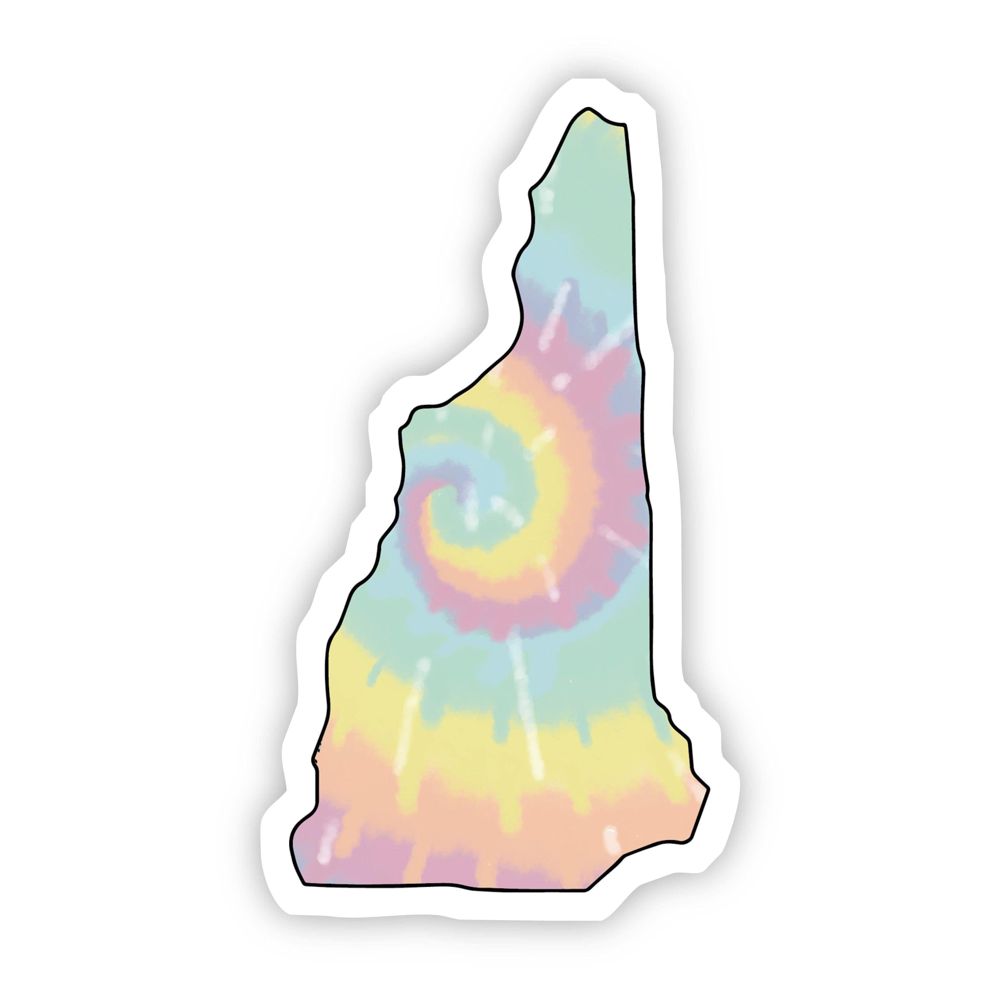  New Hampshire Tie Dye Sticker、mySite、elrpsem3k