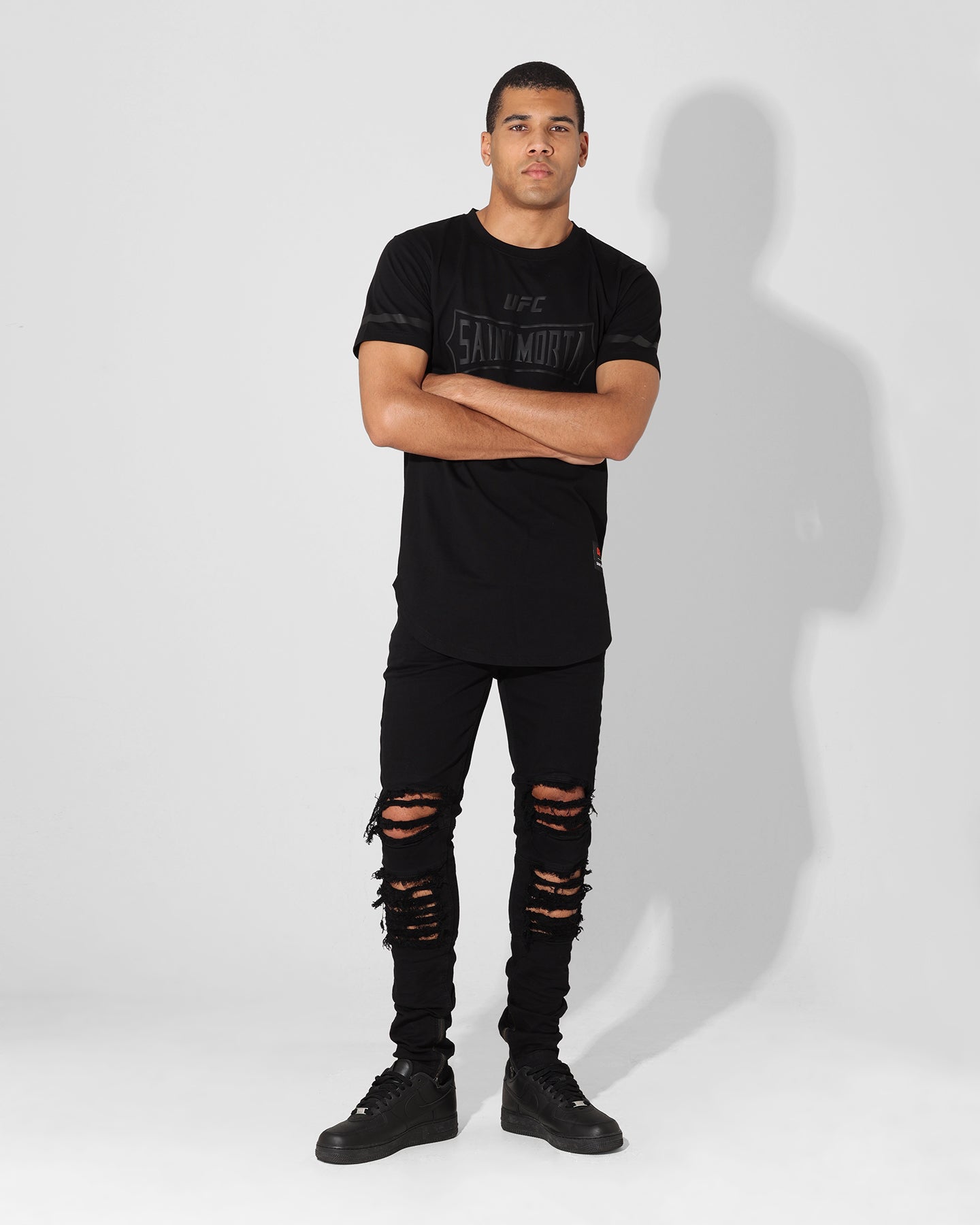 Saint Morta X UFC Championship El Duplo T-Shirt Black/Grey、mySite、zt4zffjzw