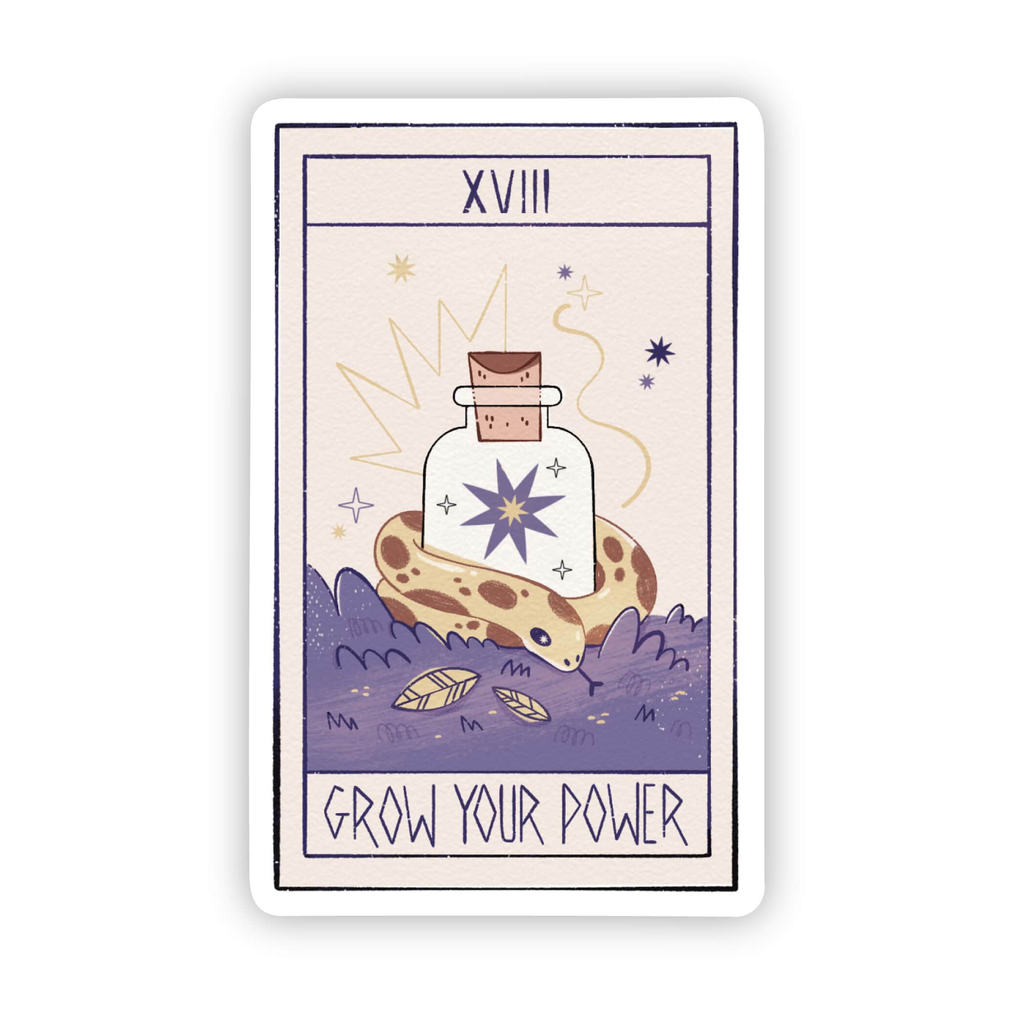  Grow your power tarot witch sticker、mySite、ghnorth