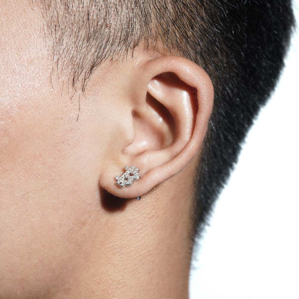 Bitcoin Moissanite Earrings 14K Gold、mySite、hinf8tx79