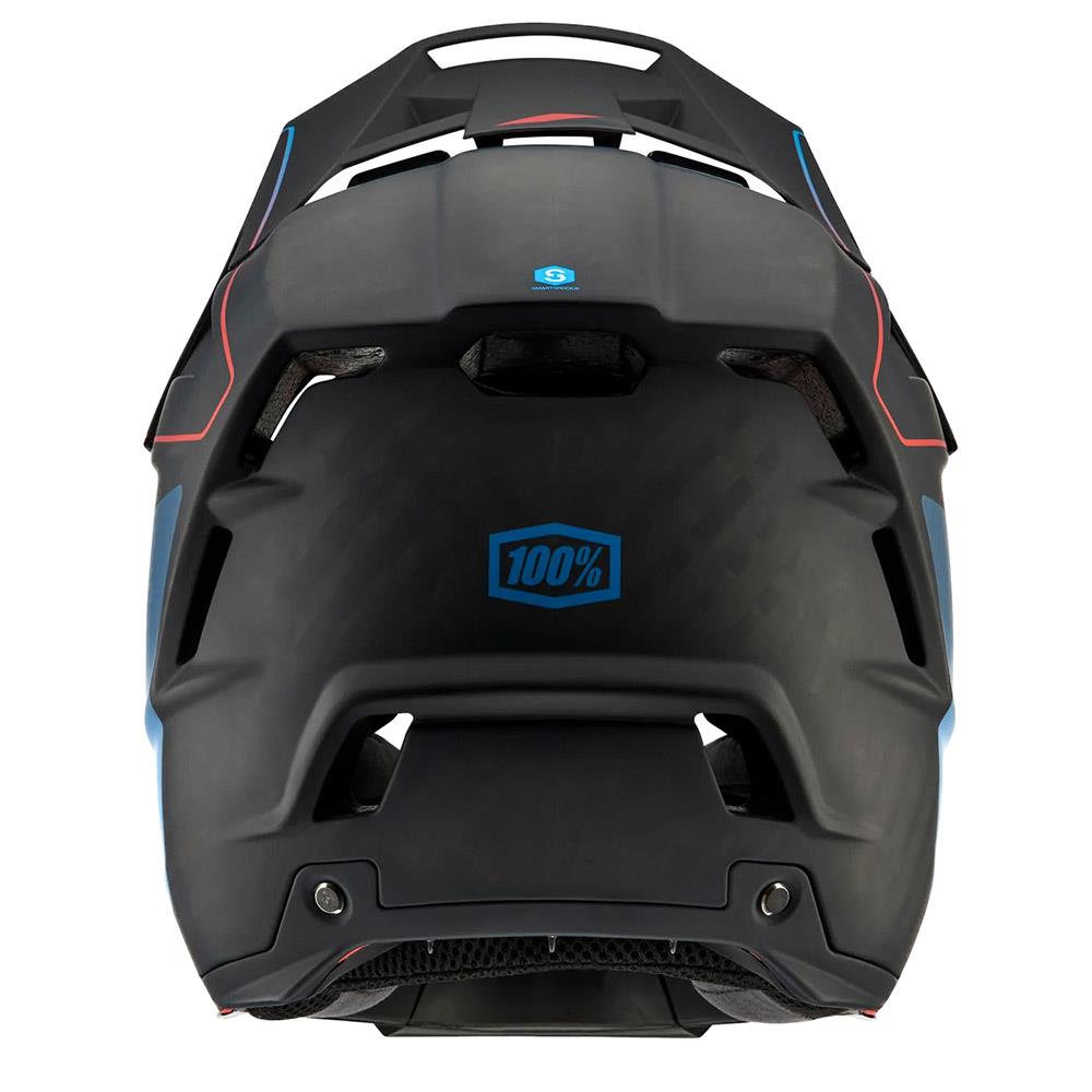  100% Aircraft 2 Race Helmet - Carbon Steel Blue/Neon Red、mySite、merchandisen