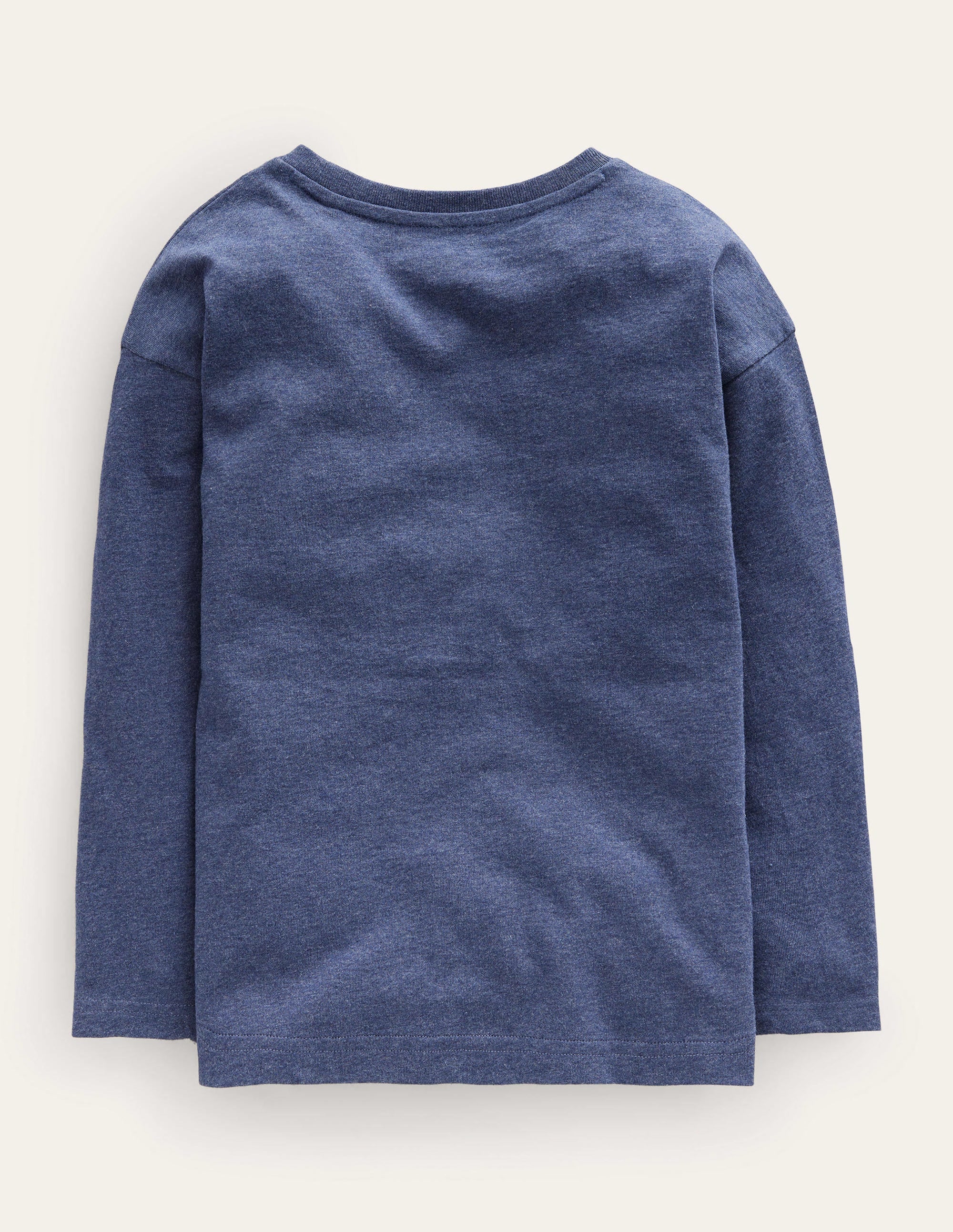  Fox Appliqu茅 Cotton Top-College Navy Marl、mySite、ashleygrahame