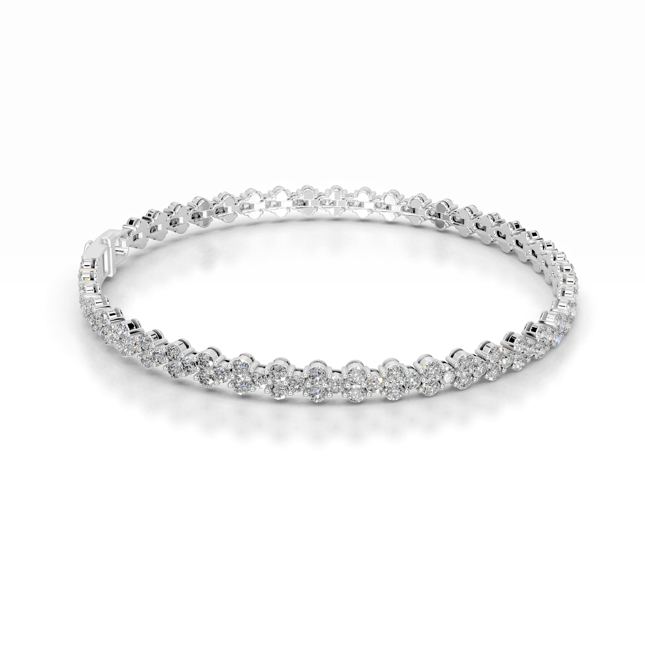 Shirley Diamond Tennis Bracelet (7.5 Carat) -14K White Gold、mySite、hinf8tx79