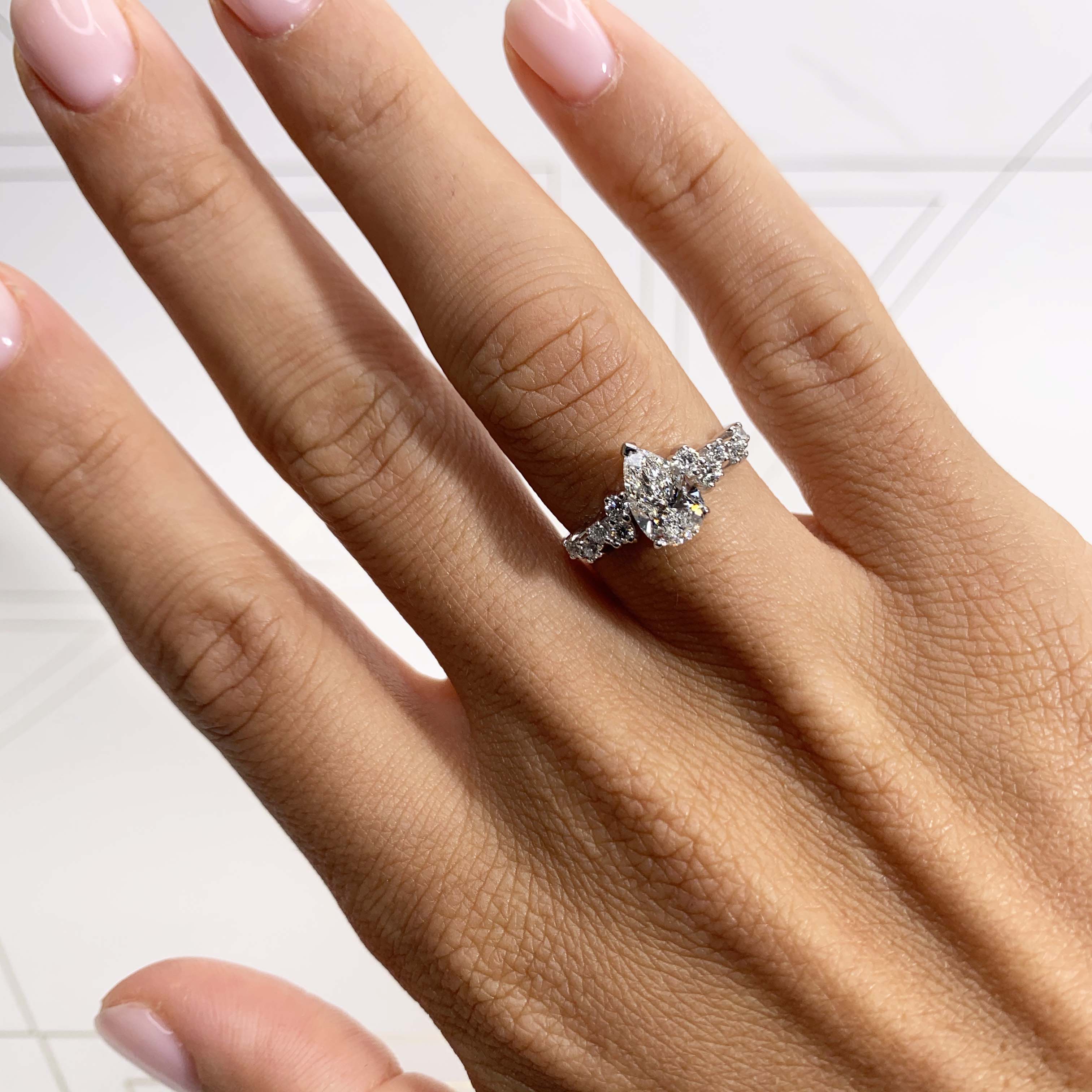 Mabel Diamond Engagement Ring -14K White Gold、mySite、hinf8tx79