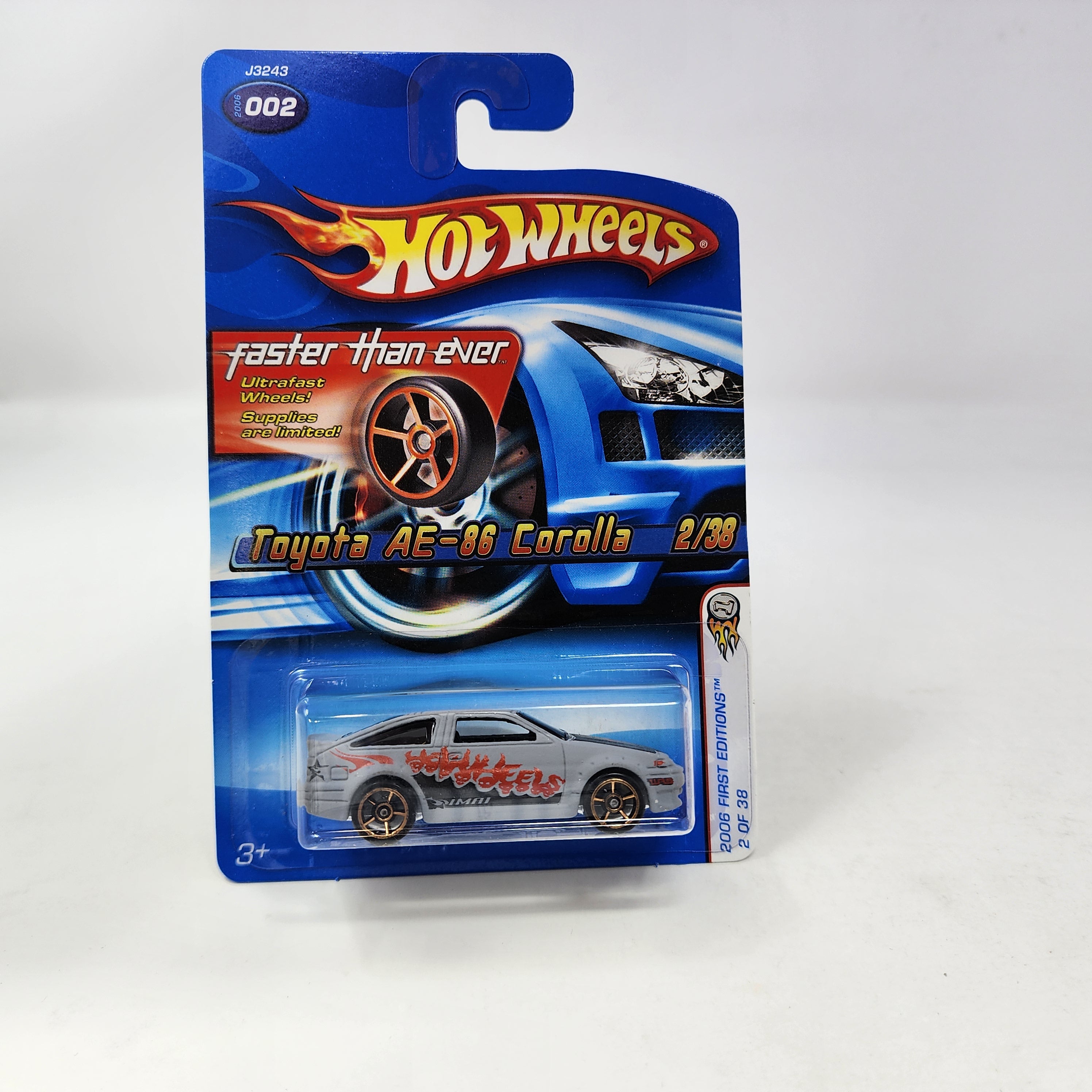 Toyota AE-86 Corolla #2 * Primer Grey w/ FTE Rims * Hot Wheels 2006、mySite、hgirdovlk