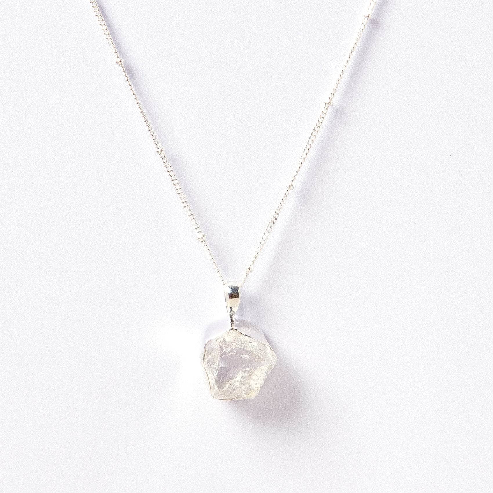 Clear Quartz Raw Crystal Necklace、mySite、hinf8tx79