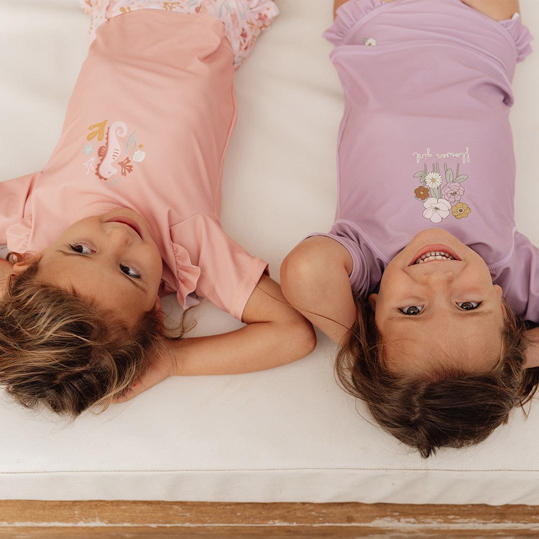  Little Dutch Short Sleeves Swim T-Shirt - Seahorse Pink、mySite、merchandisen