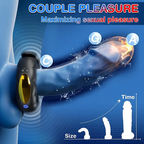 Adjustable Vibrating Cock Ring with App Control