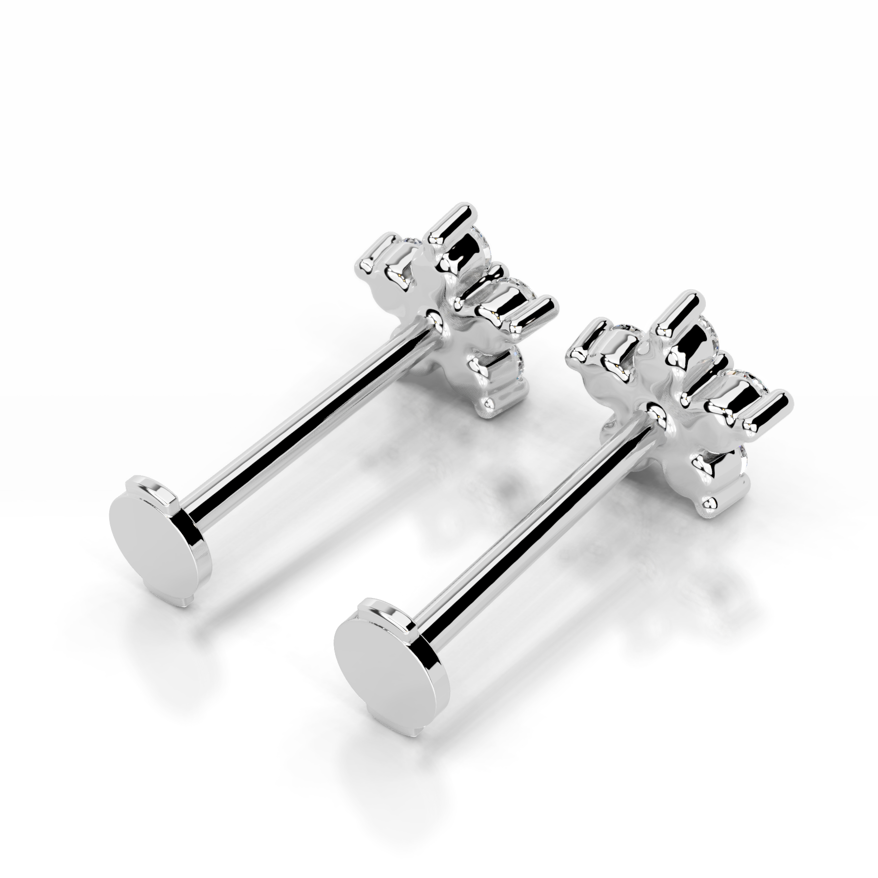 Elsie Lab Grown Diamond Stud Earrings (0.30 Carat) -18K White Gold、mySite、hinf8tx79