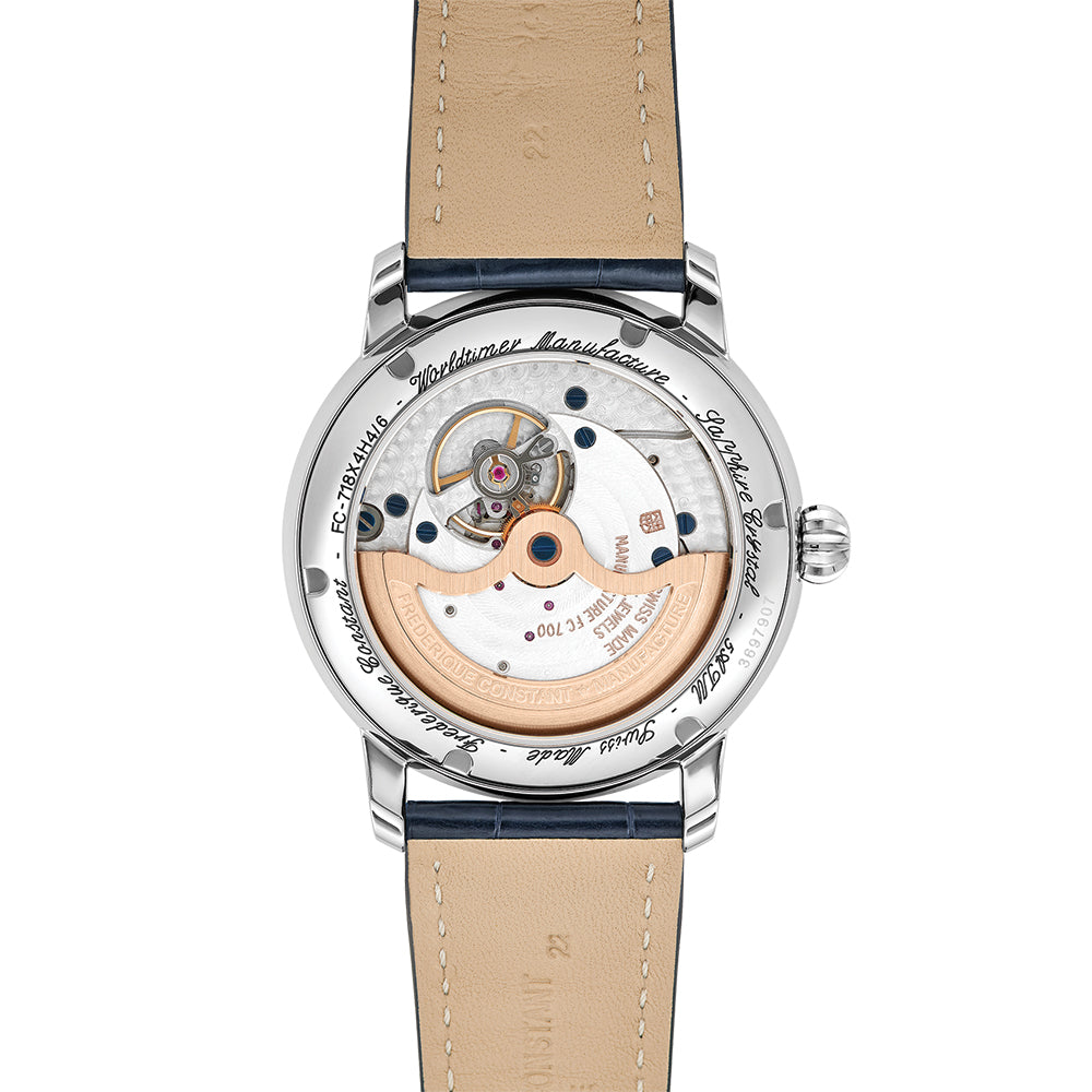 Manufacture Classic Worldtimer Automatic Steel 42mm - Silver on Leather Strap、mySite、botmansion