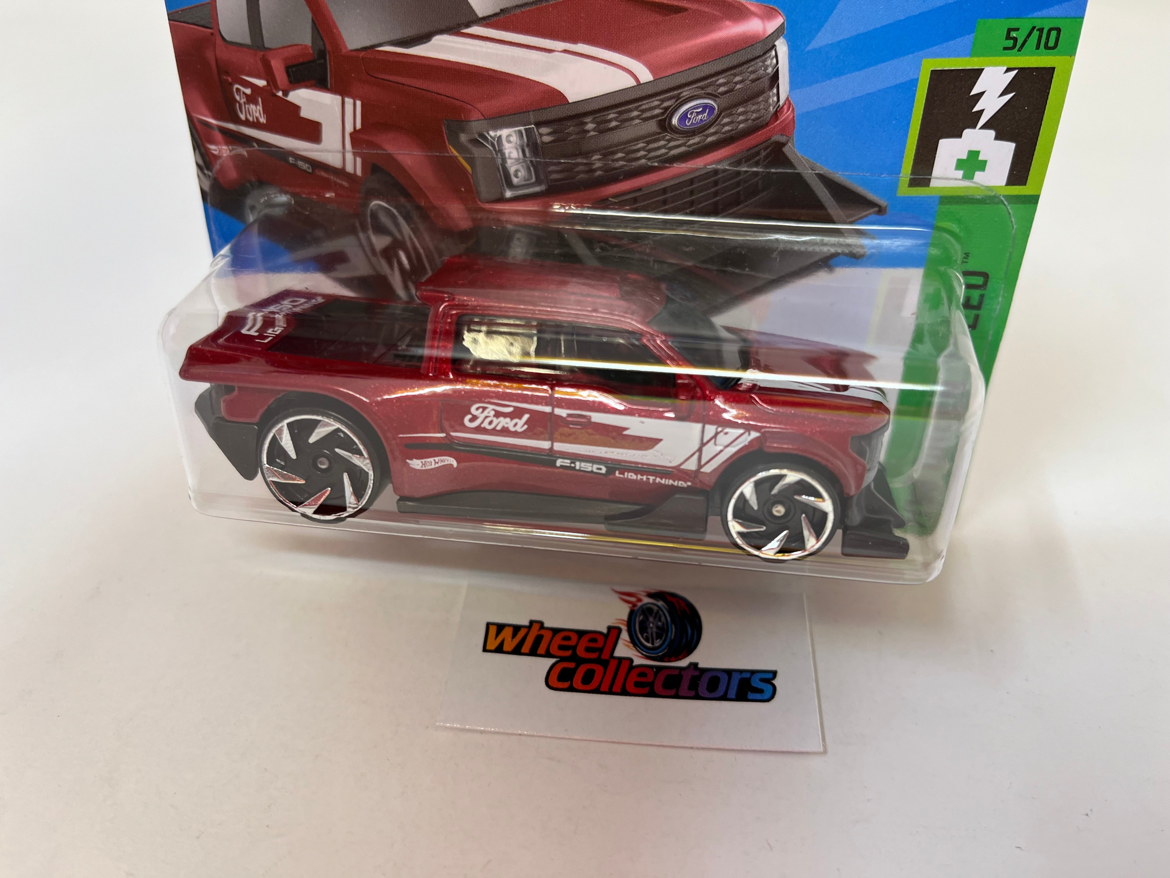 Ford F-150 Lightning #37 * Burgundy * 2024 Hot Wheels * SHORT CARD、mySite、hgirdovlk