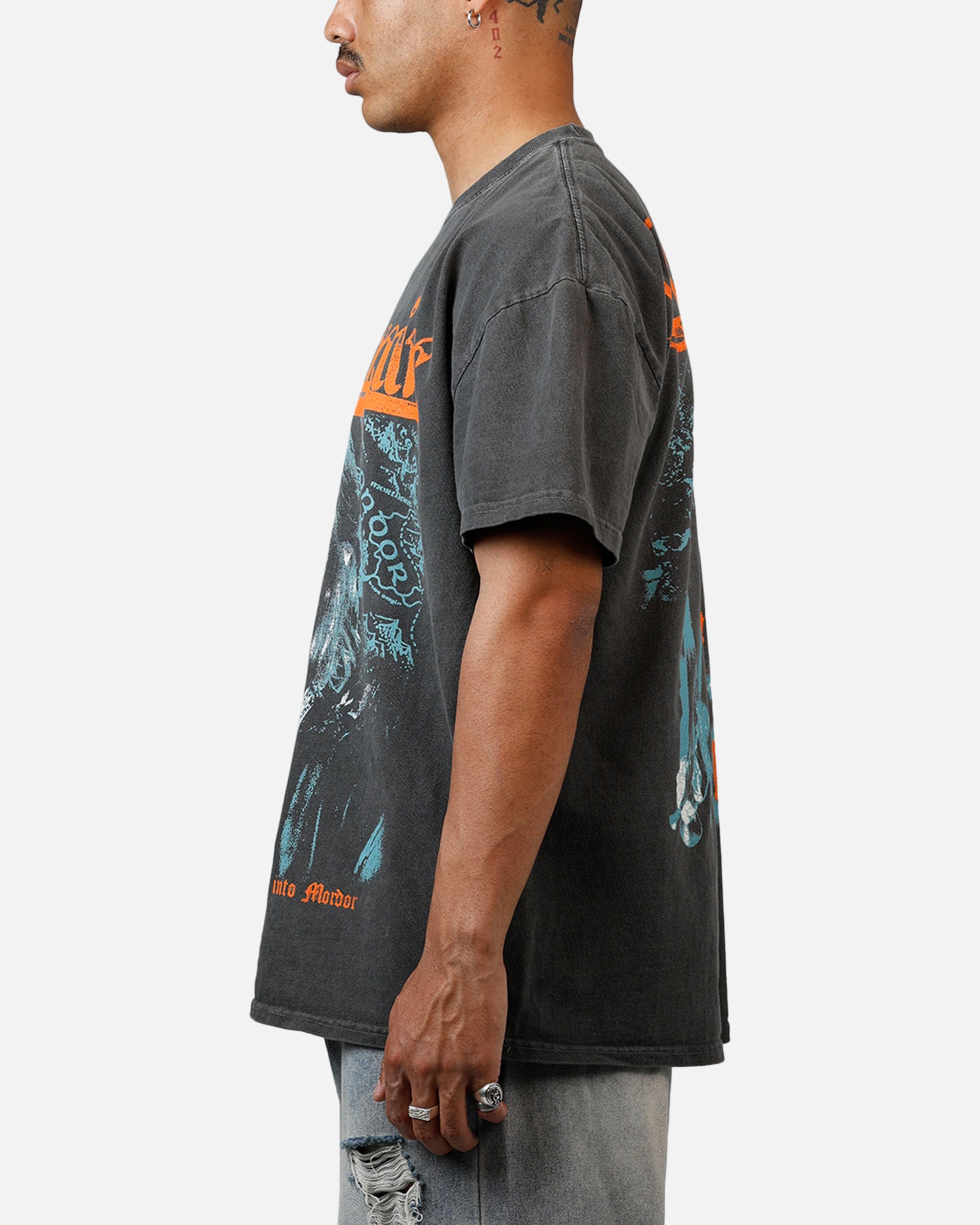 American Thrift X Lord Of The Rings Boromir Heavyweight T-Shirt Black Wash、mySite、zt4zffjzw