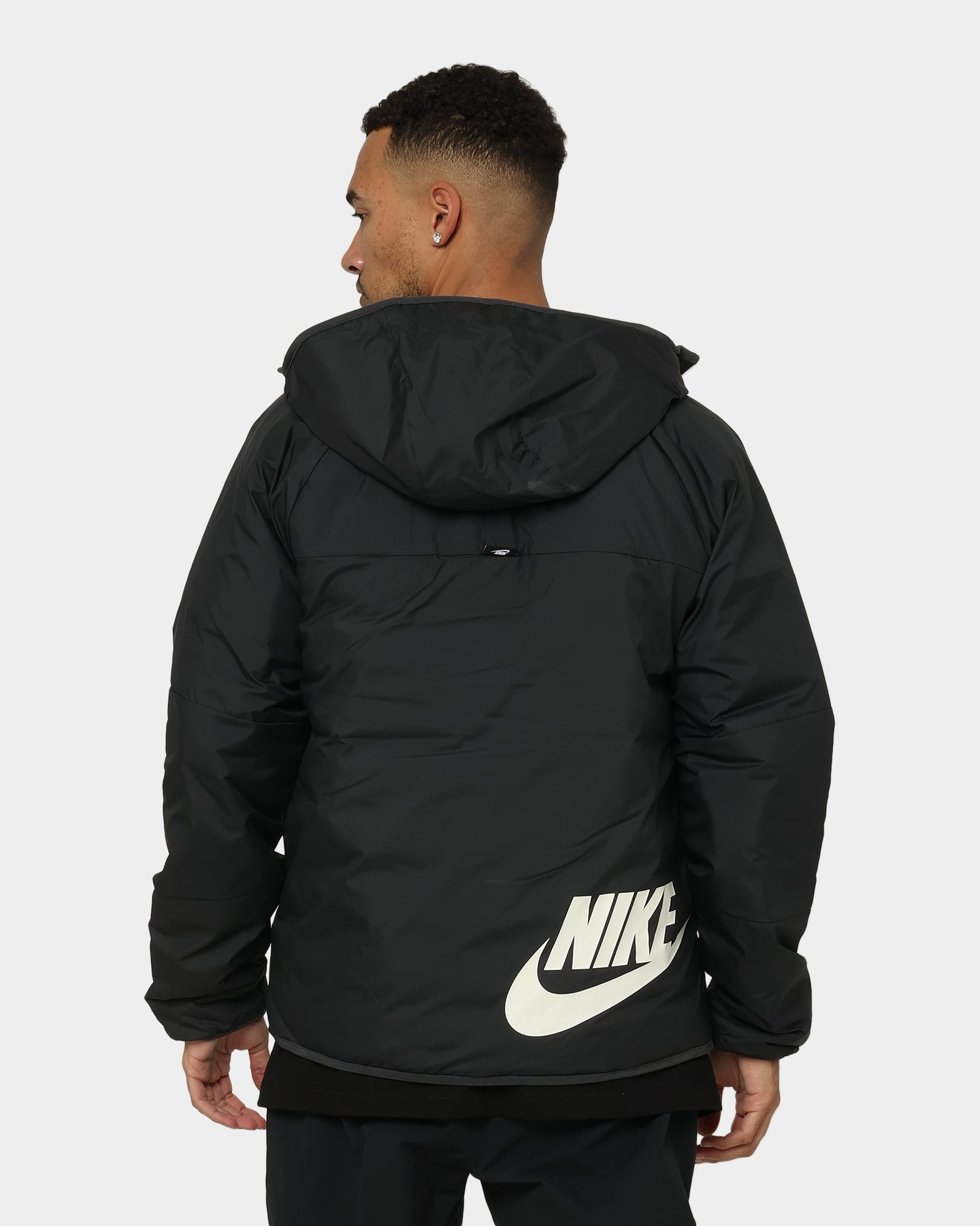 Nike Sportswear Therma-FIT Legacy Reversible Hooded Jacket Black/Dark Smoke、mySite、zt4zffjzw