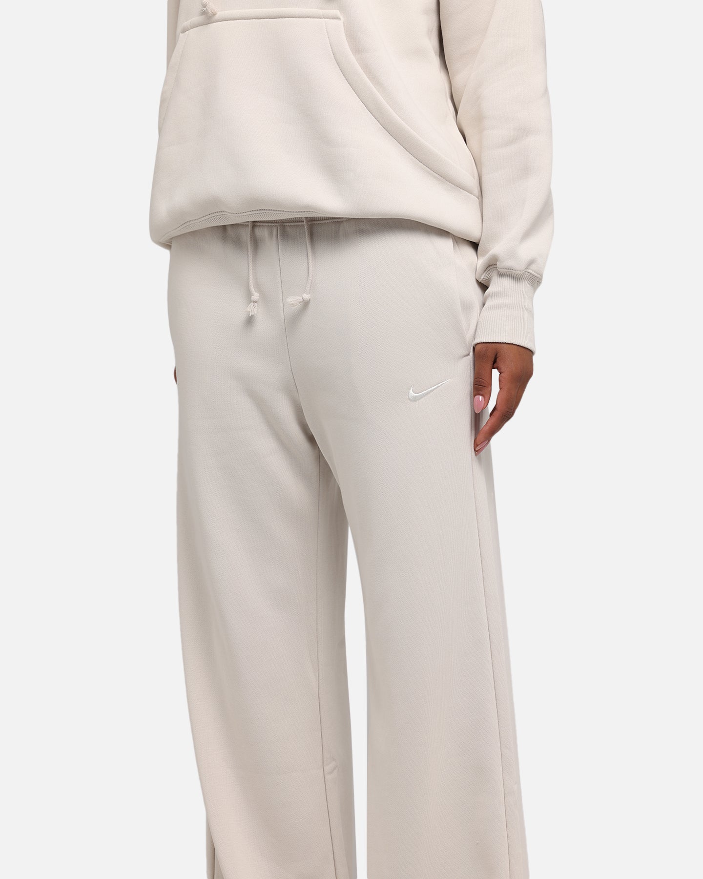 Nike Women's Sportswear Phoenix Fleece High Waisted Wide Leg Sweat Pants Lt Orewood Brown/Sail、mySite、zt4zffjzw