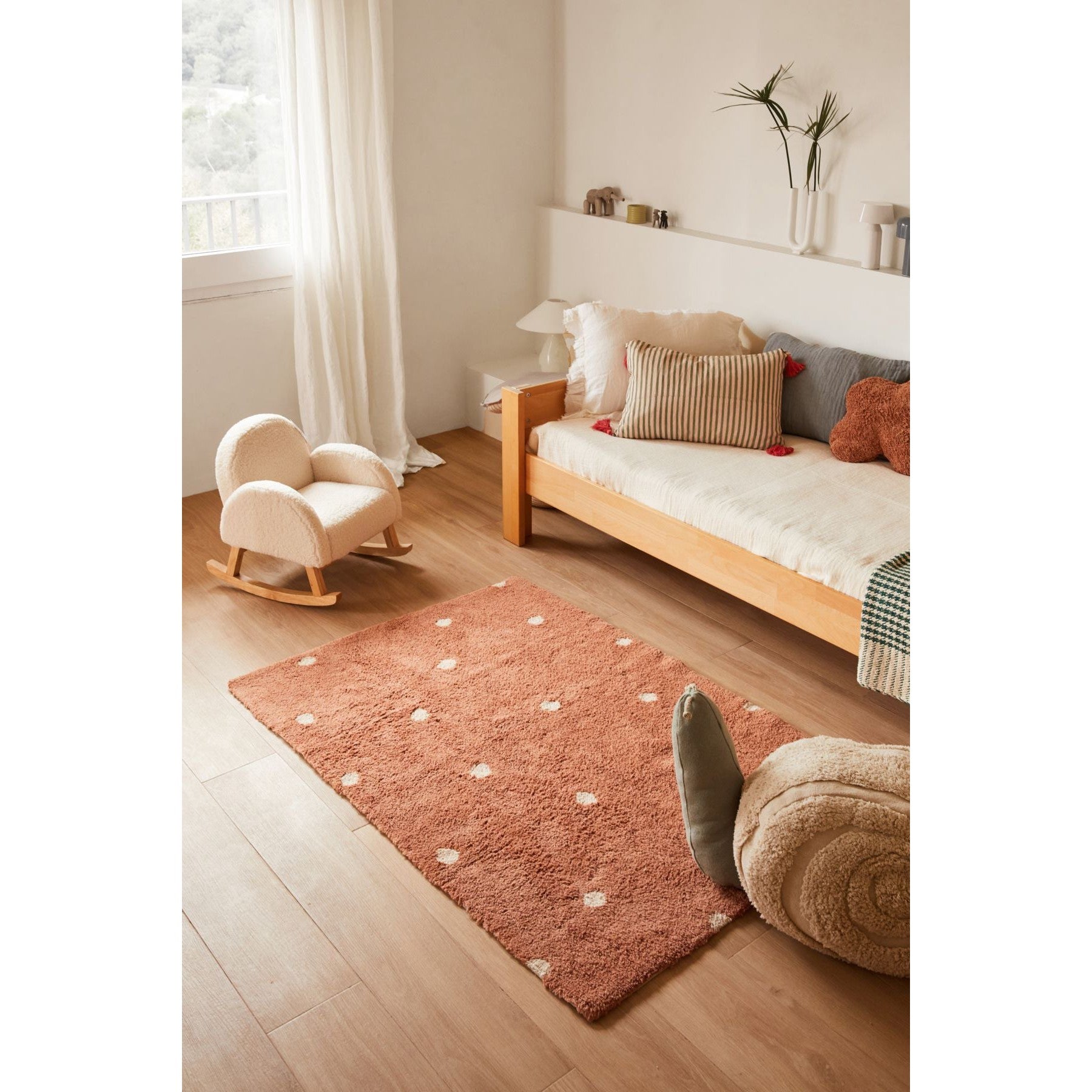 Mini Dot Chestnut Washable Rug、mySite、gigharbornorthrealestate