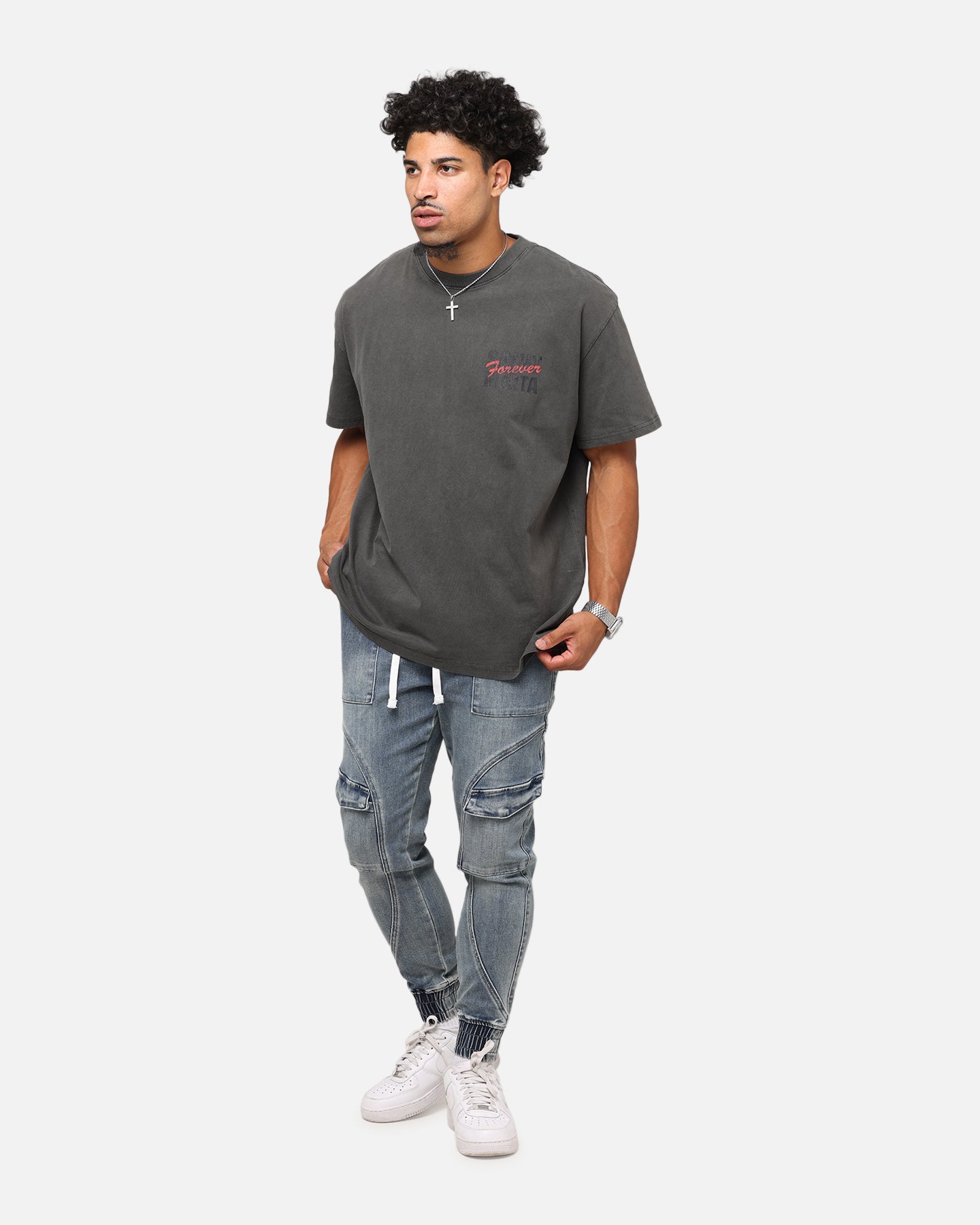 Saint Morta Forever Boxy T-Shirt Black Wash、mySite、zt4zffjzw