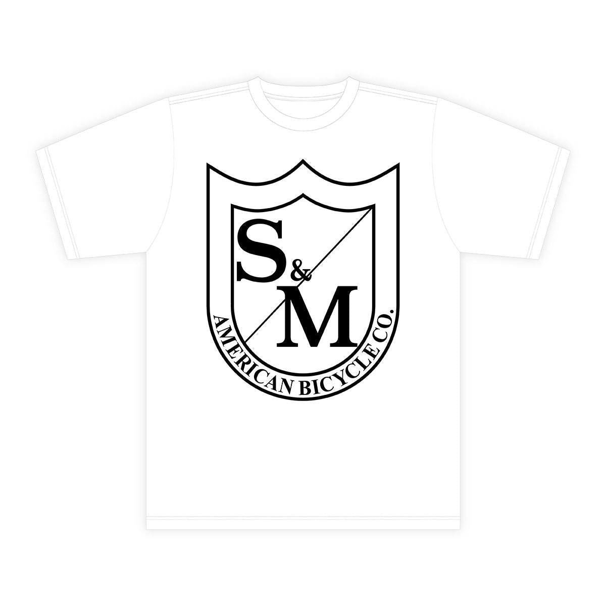  S&M Big Shield T-Shirt - Black On White、mySite、merchandisen