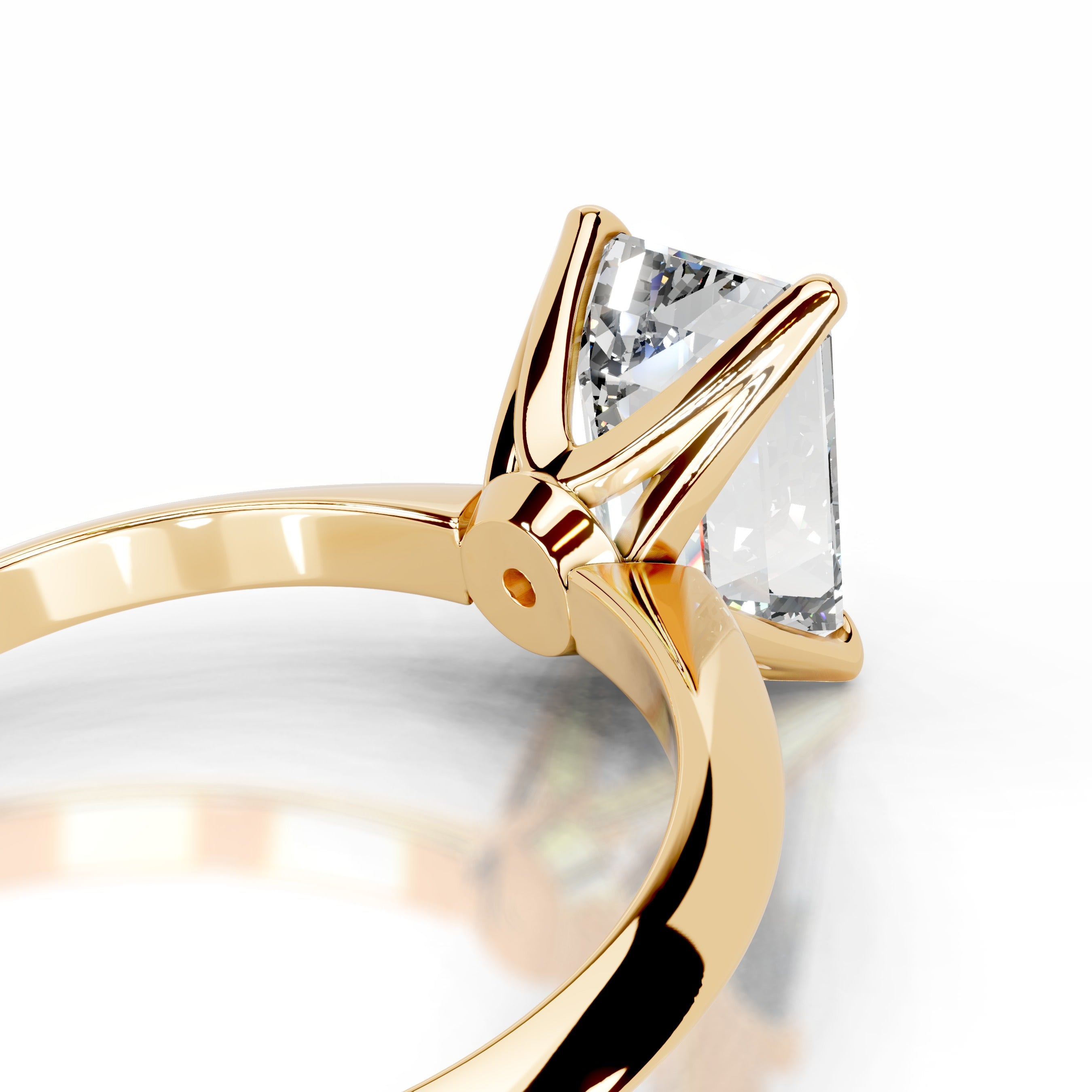 Evie Diamond Engagement Ring - 18K Yellow Gold、mySite、hinf8tx79