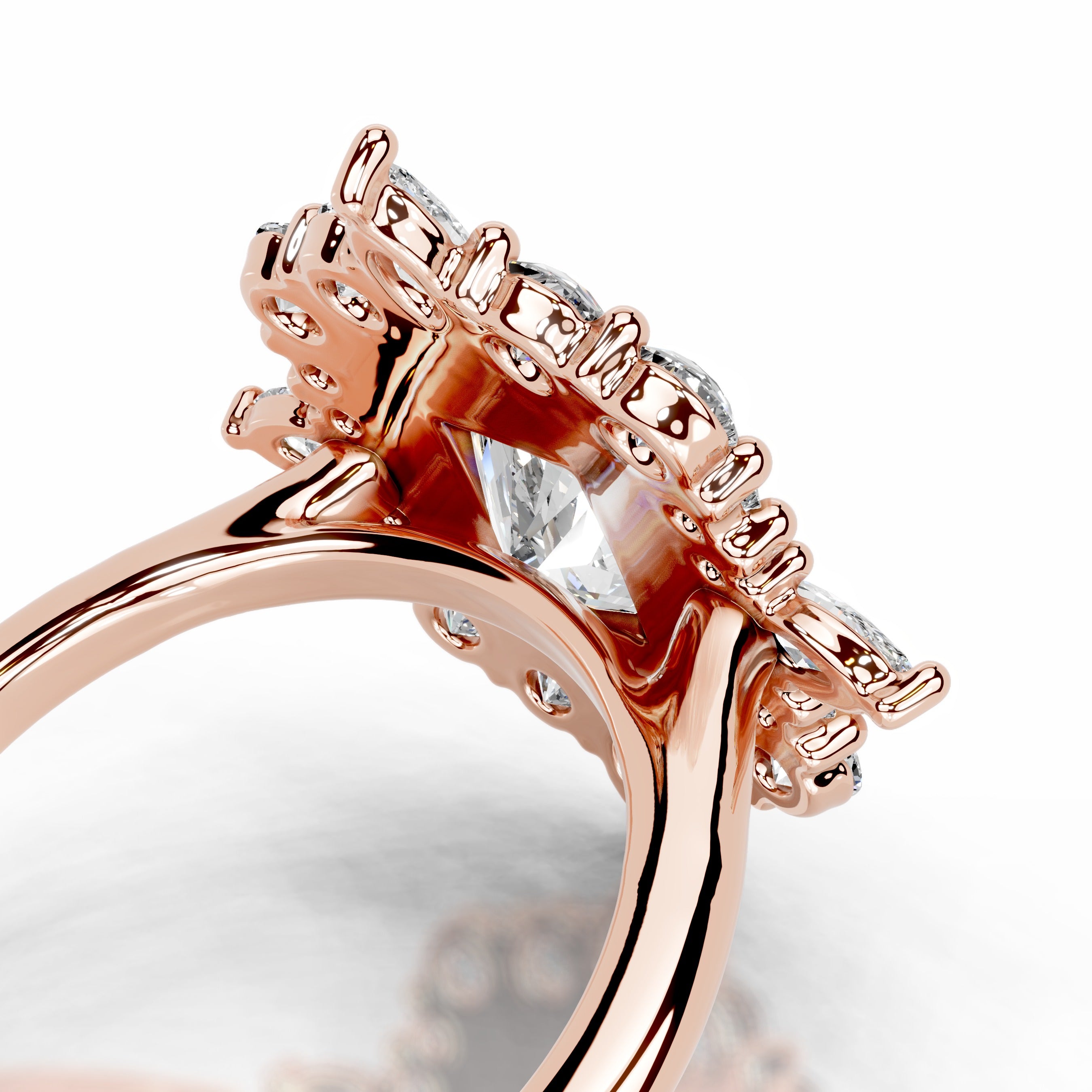 Alberta Diamond Engagement Ring - 14K Rose Gold、mySite、hinf8tx79