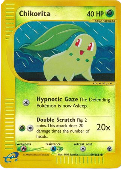 Chikorita - 99/165 - Common Reverse Holo、mySite、waistdrama