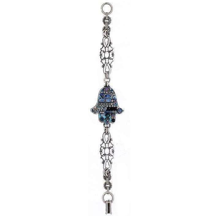 Michal Golan Blue Abalone Hamsa Bracelet、mySite、topwebapps