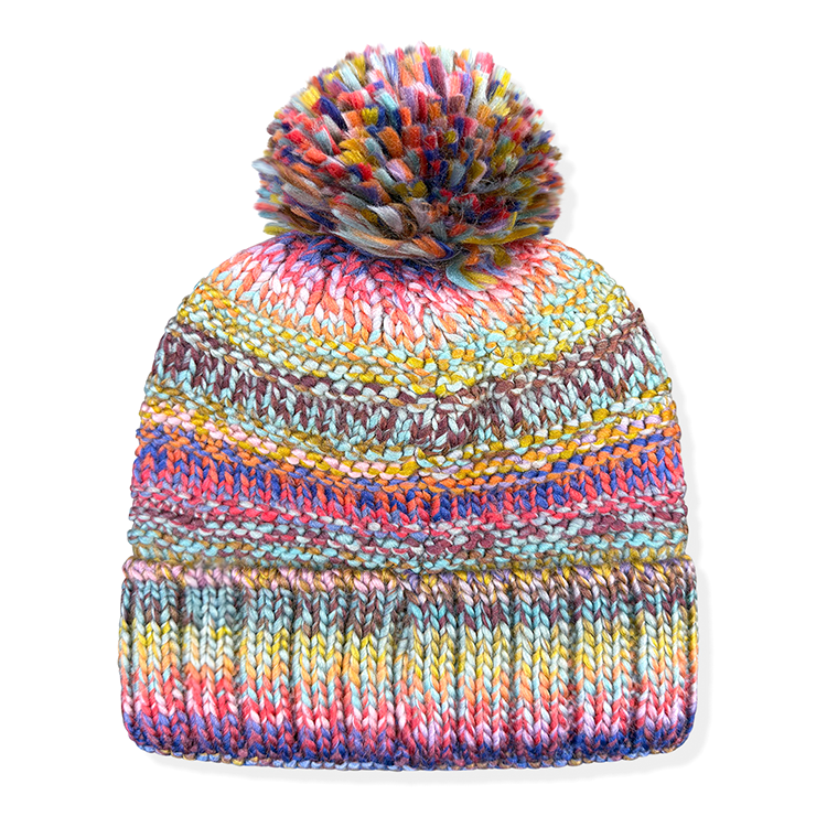 Recycled Knitted Colors of New York Pom Beanie (One Size)、mySite、vikingsvslions