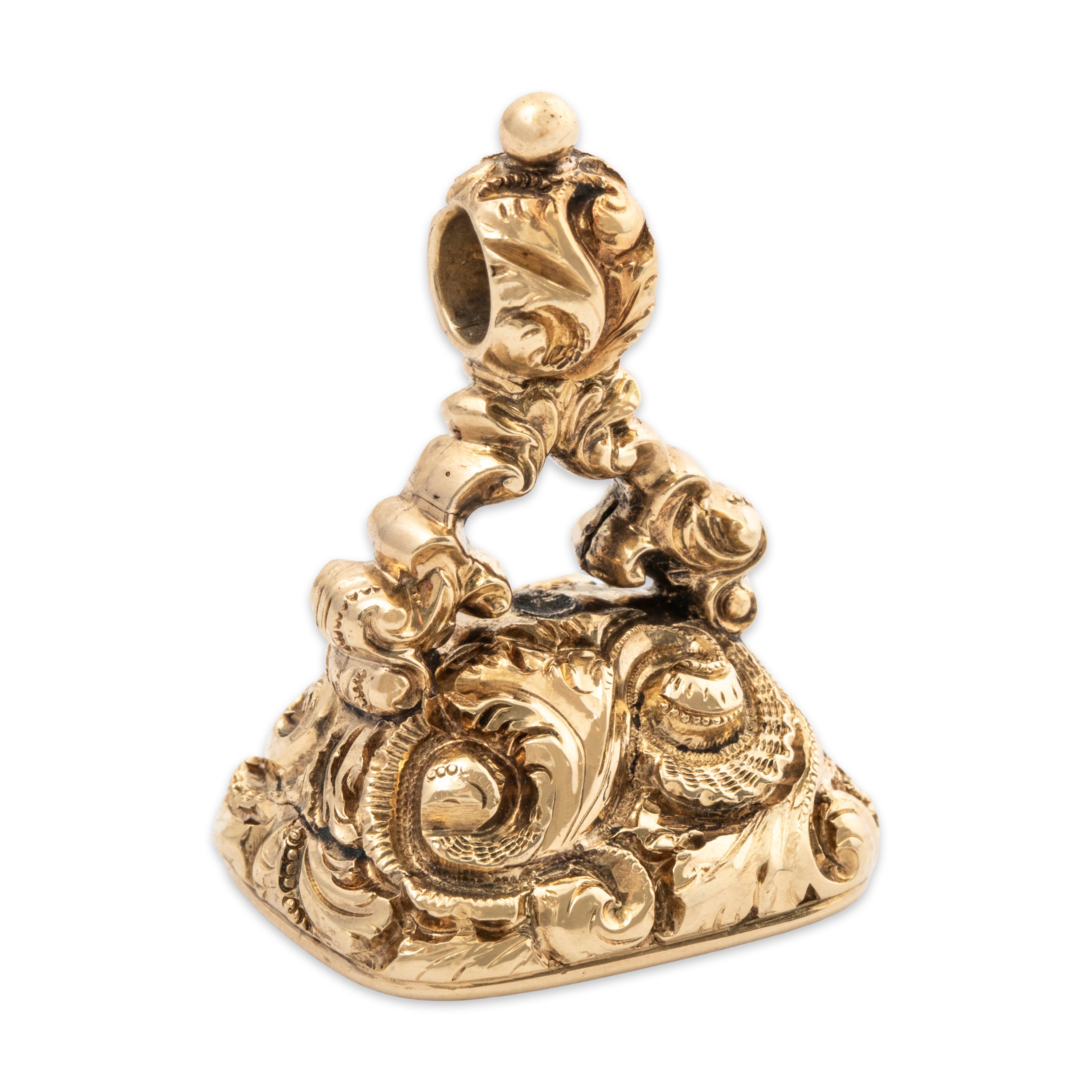 Quality Large Victorian Antique 14k Yellow Gold 14ct Amethyst Fob Seal Pendant、mySite、hinf8tx79