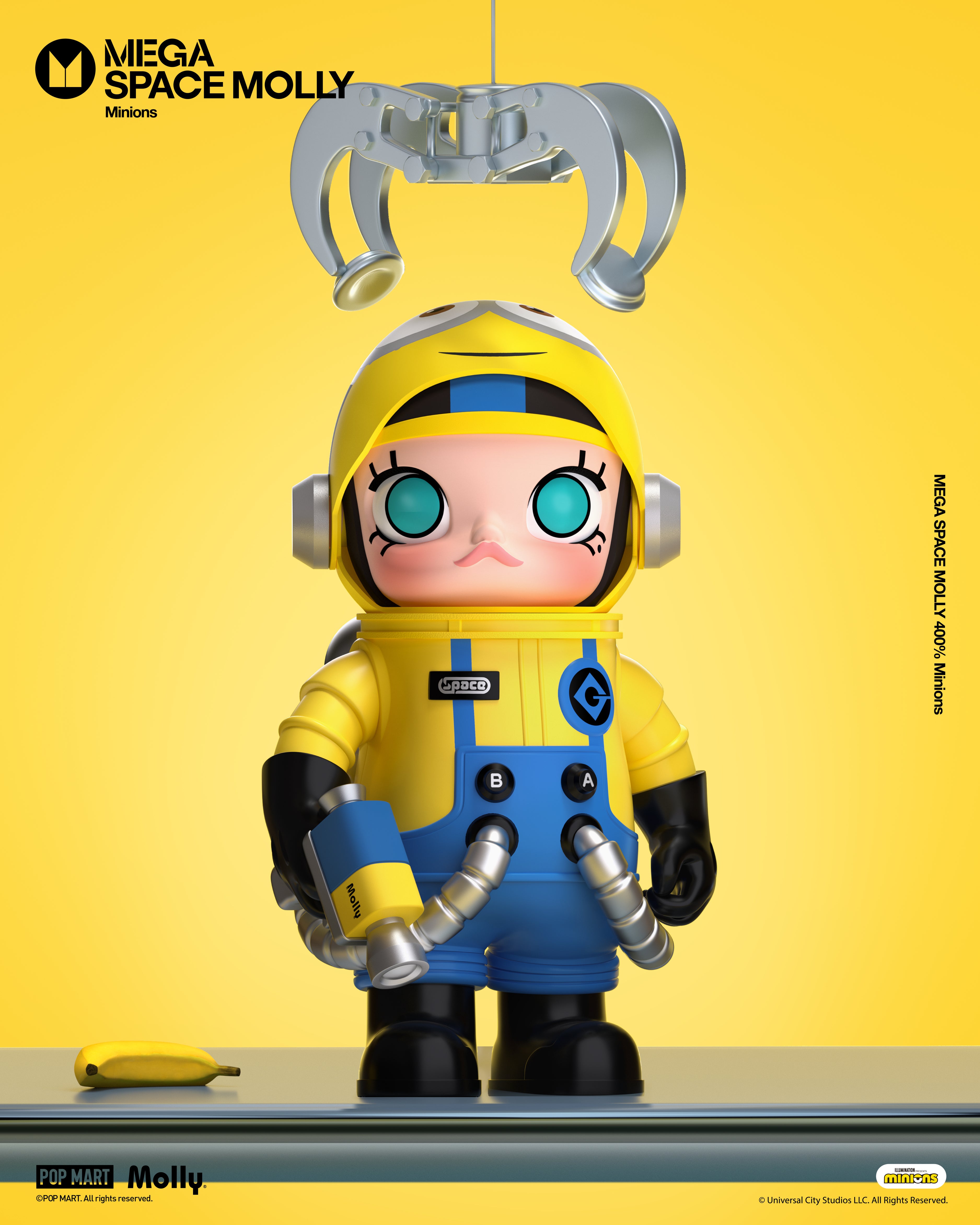  POP MART MEGA SPACE MOLLY 400% Minions、mySite、greenlandpopulation