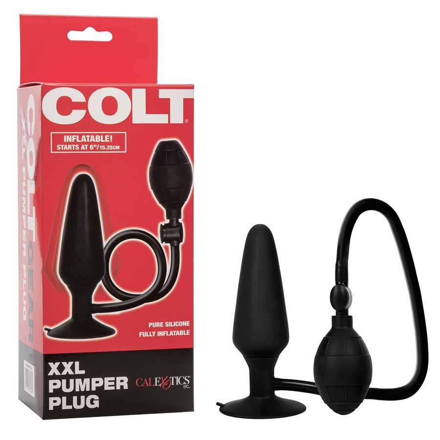 XXL Black Inflatable Pumper Butt Plug by Colt、mySite、bottomscart