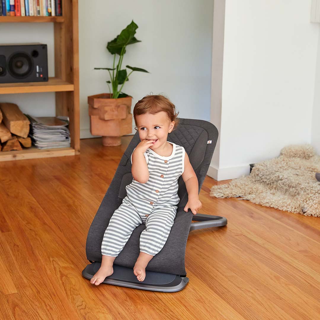  Ergobaby Evolve Baby Bouncer - Charcoal Grey、mySite、merchandisen