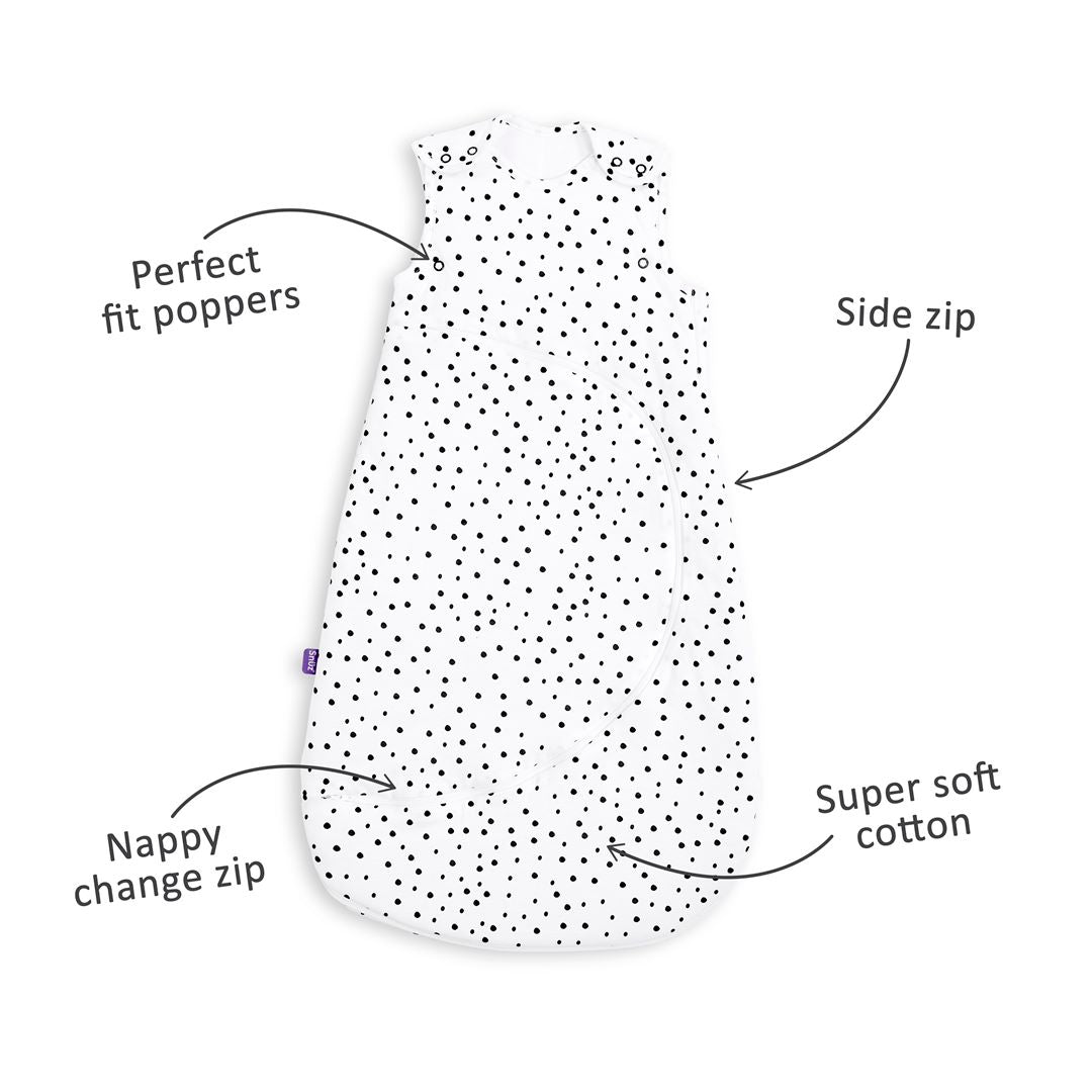  SnuzPouch Sleeping Bag - Mono Spots - TOG 2.5、mySite、merchandisen