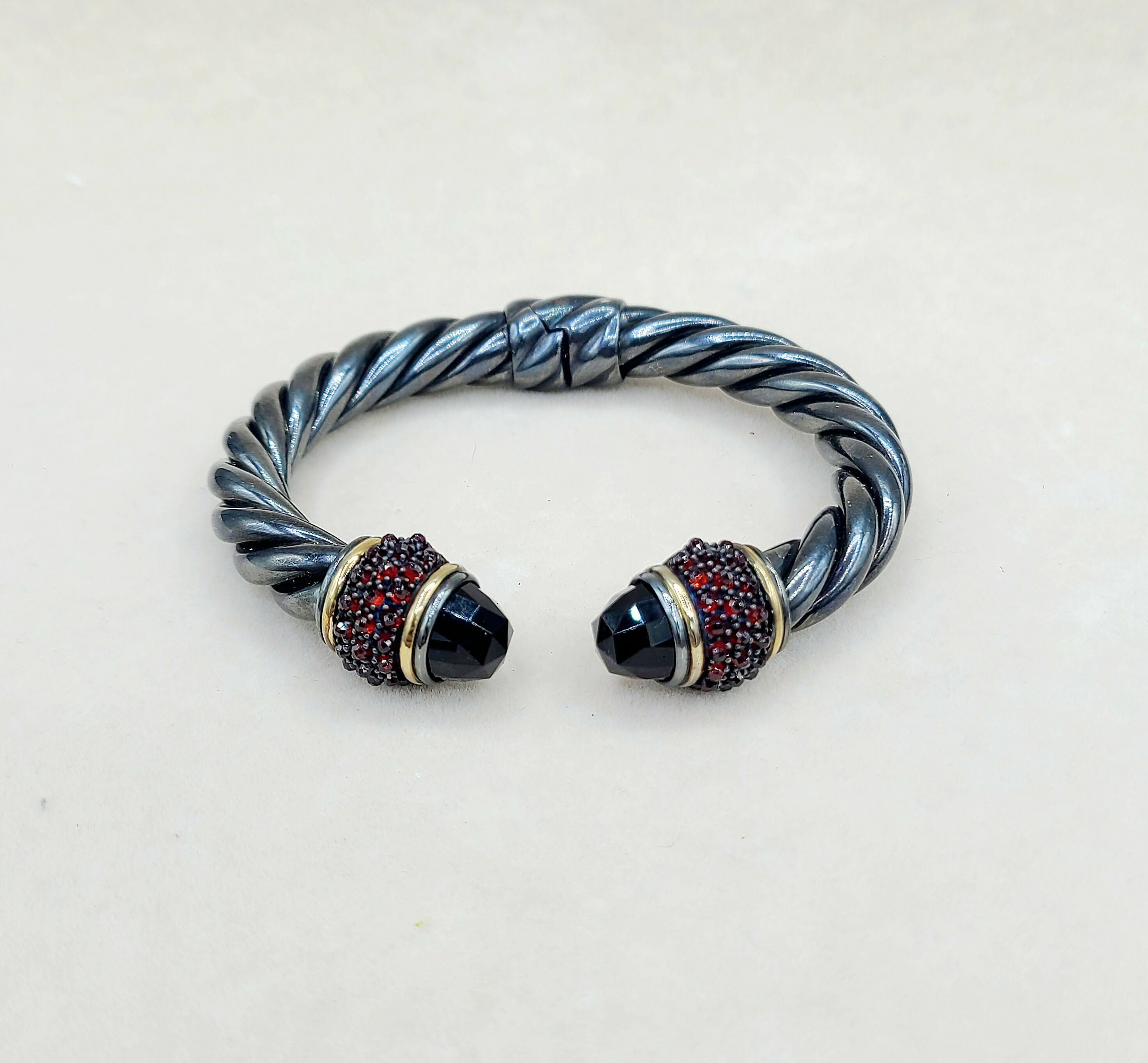 David Yurman Osetra Berries Bracelet Black Onyx & Garnet、mySite、hinf8tx79