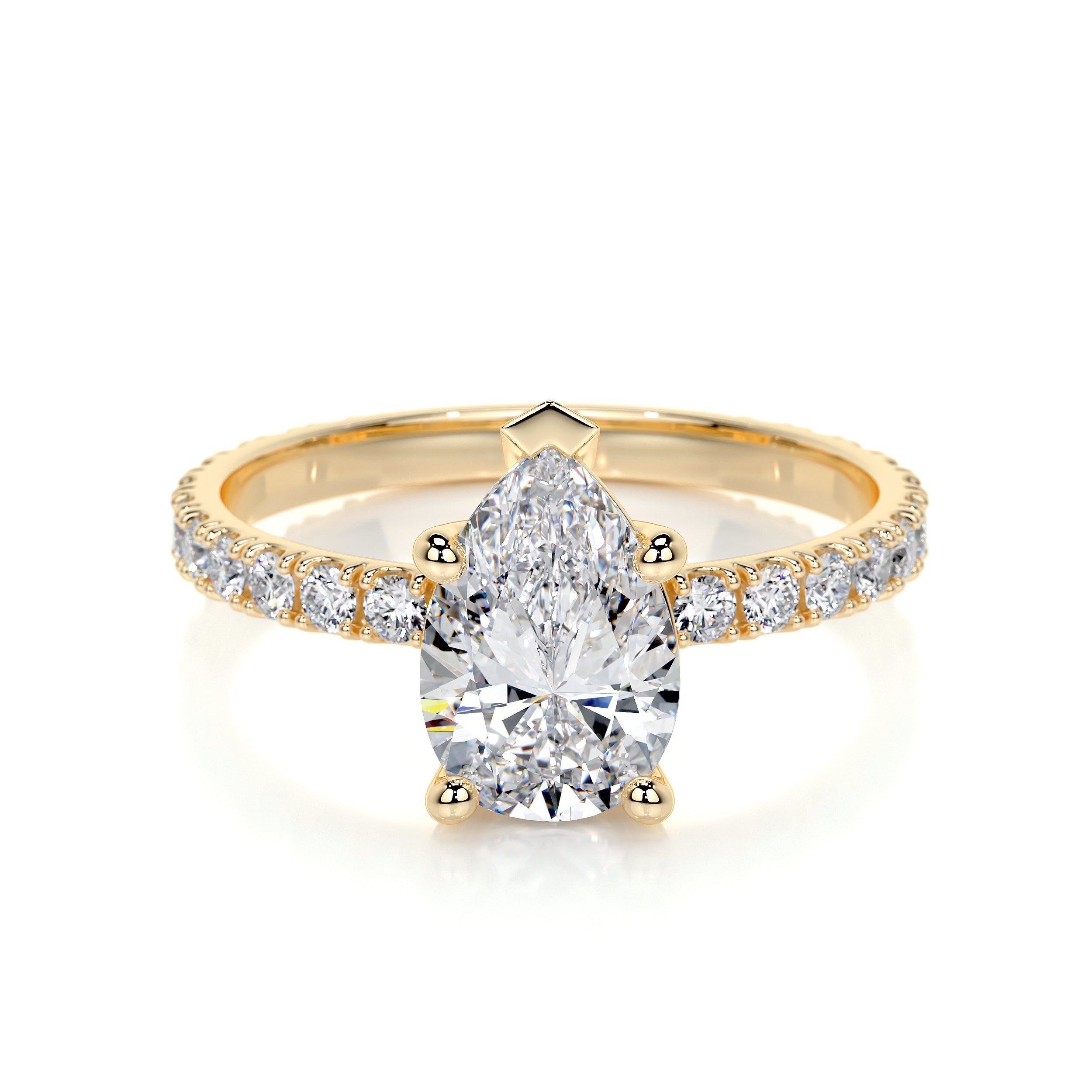 Hailey Lab Grown Diamond Ring -18K Yellow Gold、mySite、hinf8tx79