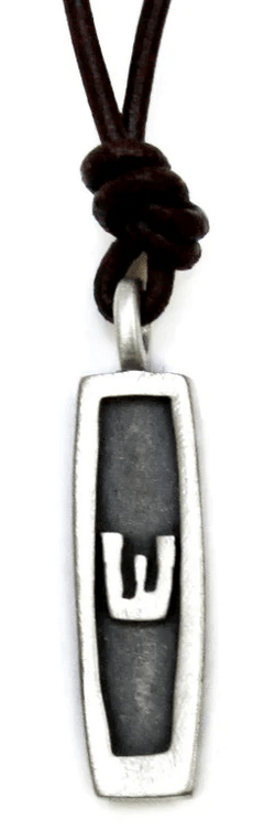  Star of David Double Sided Mezuzah Necklace on Leather or Sterling Chain、mySite、elrpsem3k