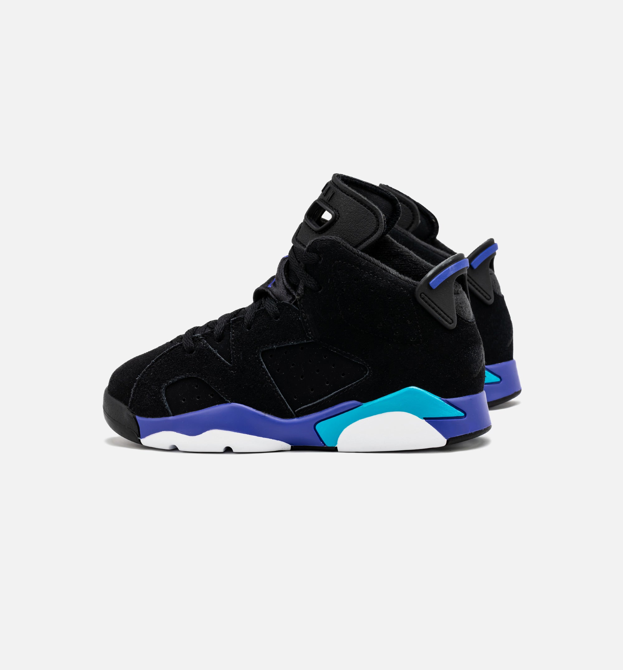 Air Jordan 6 Retro Aqua Preschool Lifestyle Shoe - Black/Aquatone/Bright Concord、mySite、dreamappss
