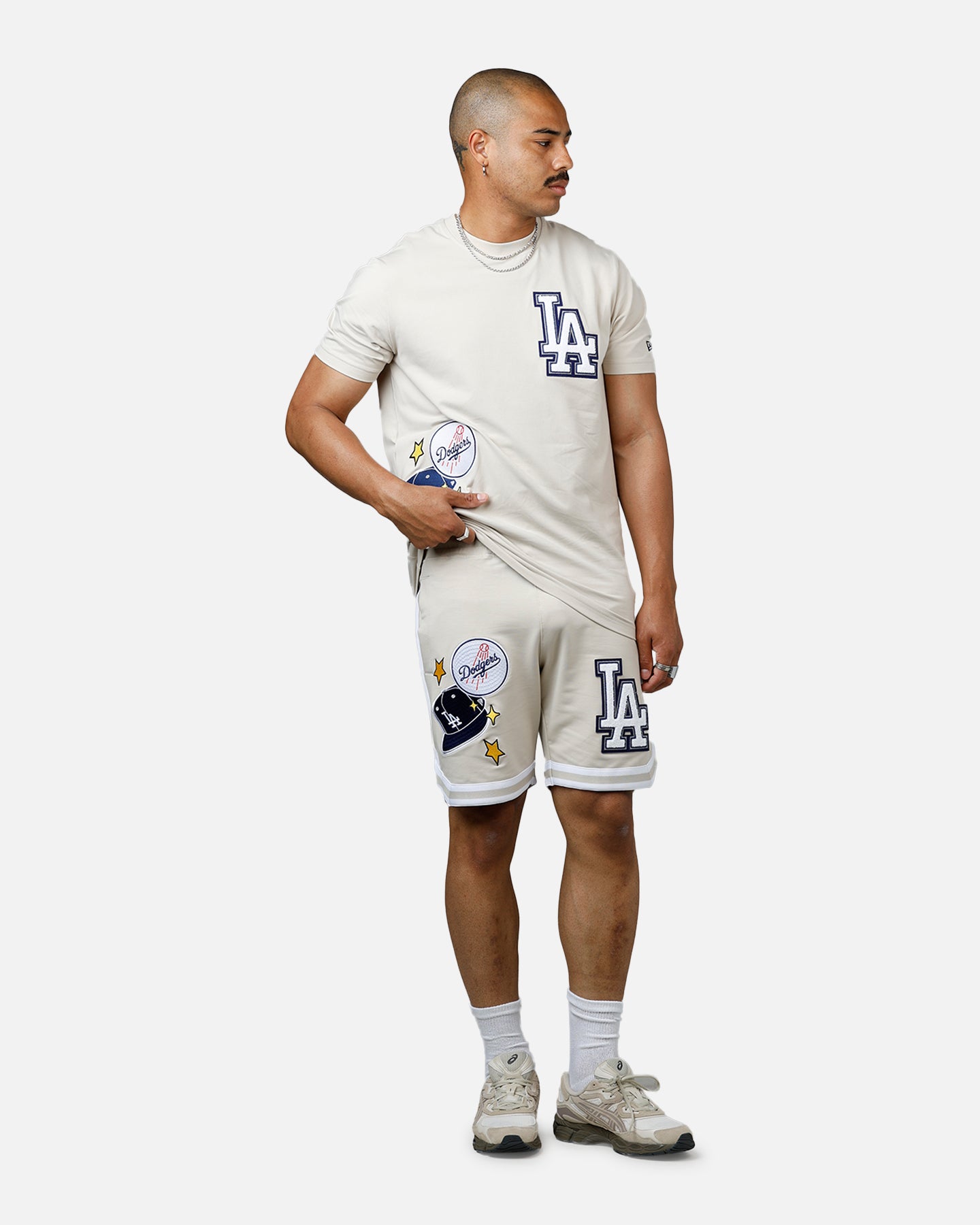 New Era Los Angeles Dodgers 'Logo Select' Summer T-Shirt Stone、mySite、zt4zffjzw