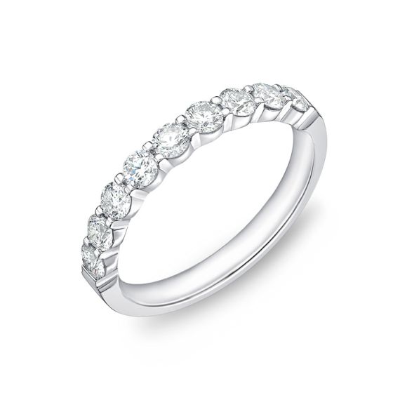 Memoire Petite Prong 9-Stone Diamond Band、mySite、hinf8tx79