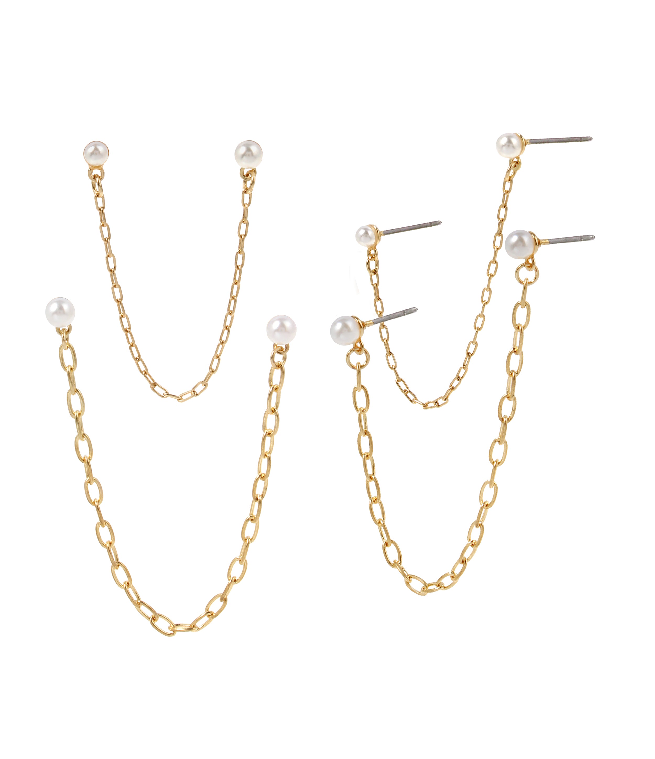 PEARL SET EARRINGS GOLD、mySite、dreamappss