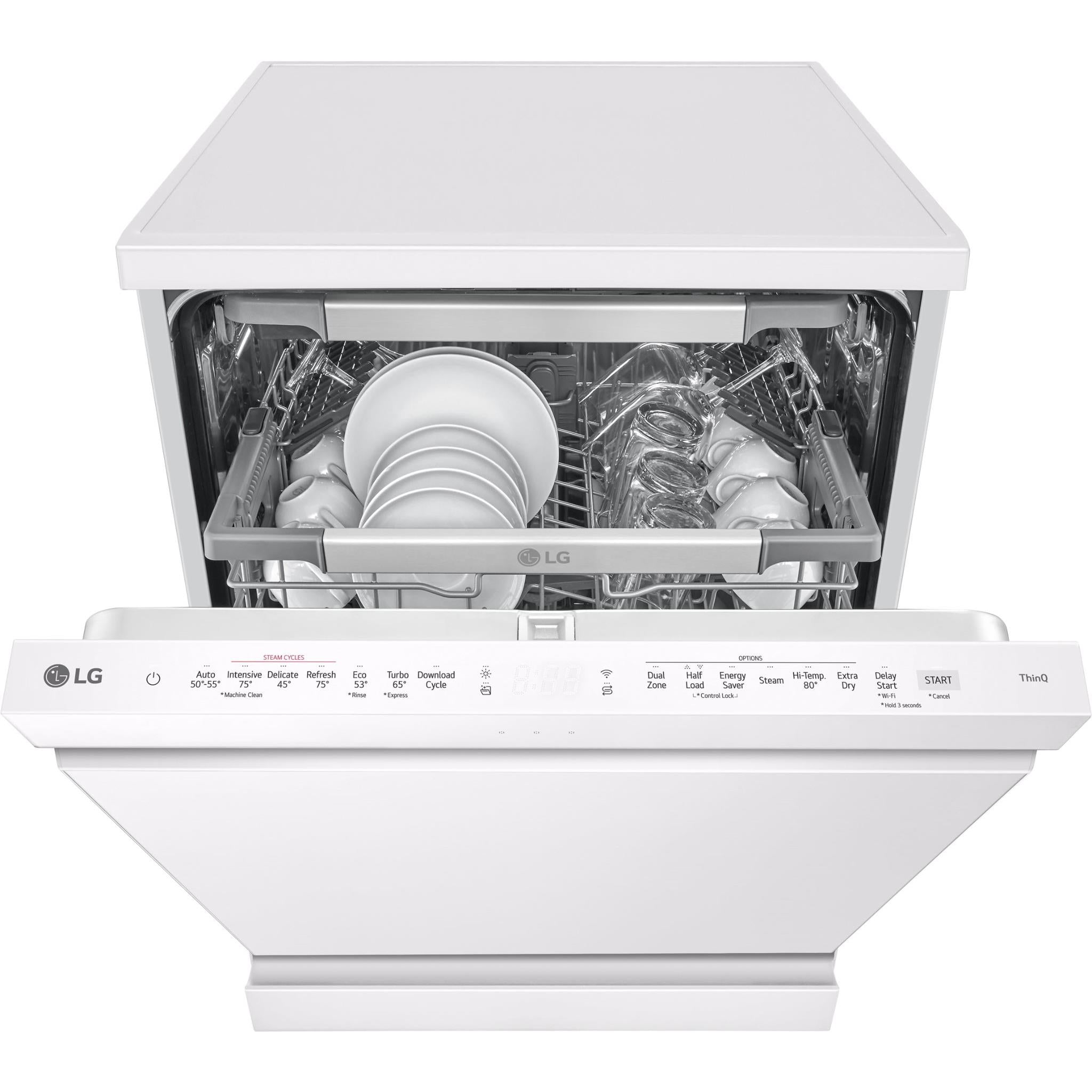LG XDA3A25MW 15 Place QuadWash Freestanding Dishwasher (Matte White)、mySite、camillekostekn