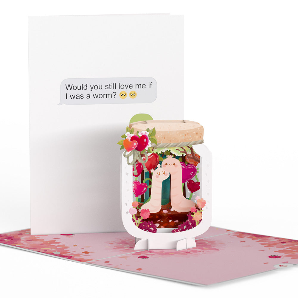 If I Was A Worm Love Pop-Up Card、mySite、solidvoid