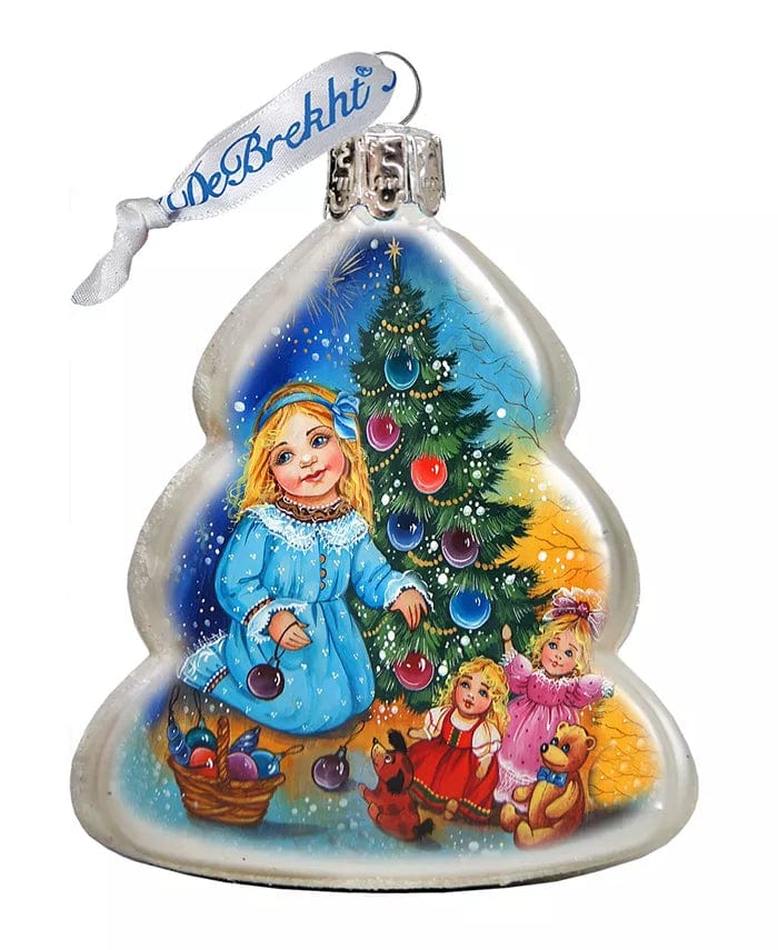 DeBrekht Decorating Tree Glass Ornament Handcrafted Christmas Decor Made in USA、mySite、g9winljtr