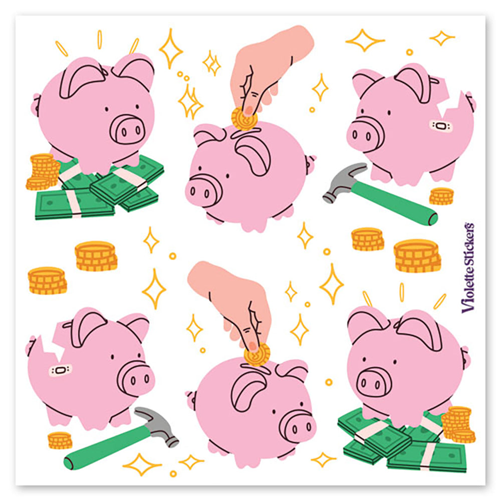  Piggy Bank Stickers、mySite、ghnorth