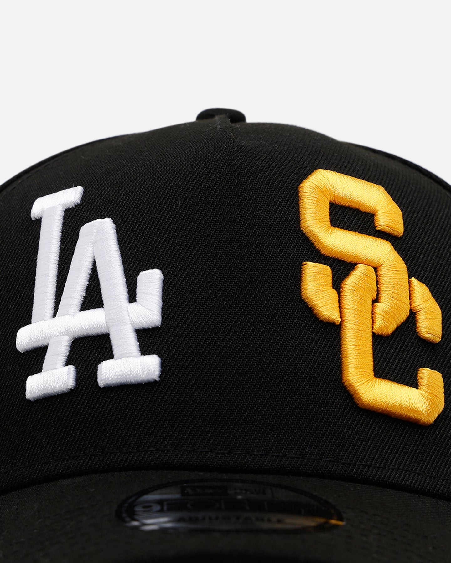 New Era Los Angeles Dodgers 'MLB & NCAA Dual Logo' 9FORTY A-Frame Snapback Black、mySite、zt4zffjzw