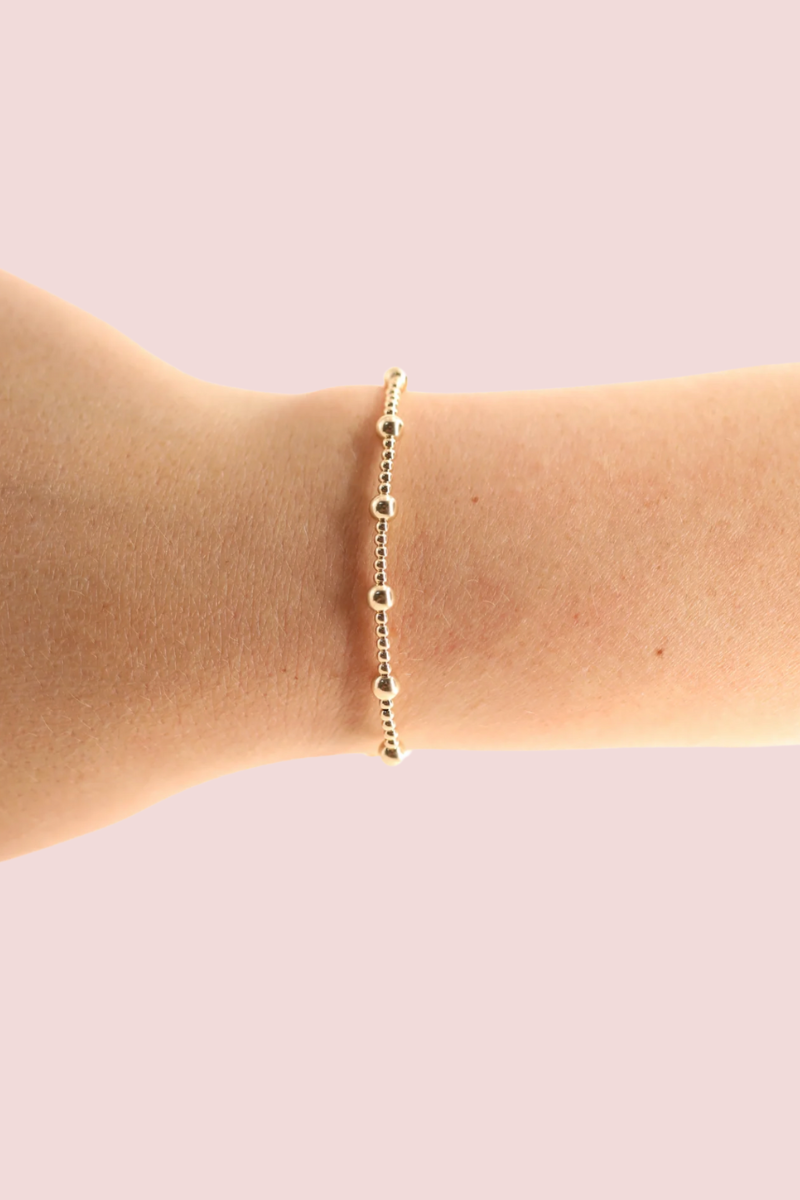 June Gold Beaded Bracelet- S/M、mySite、hinf8tx79